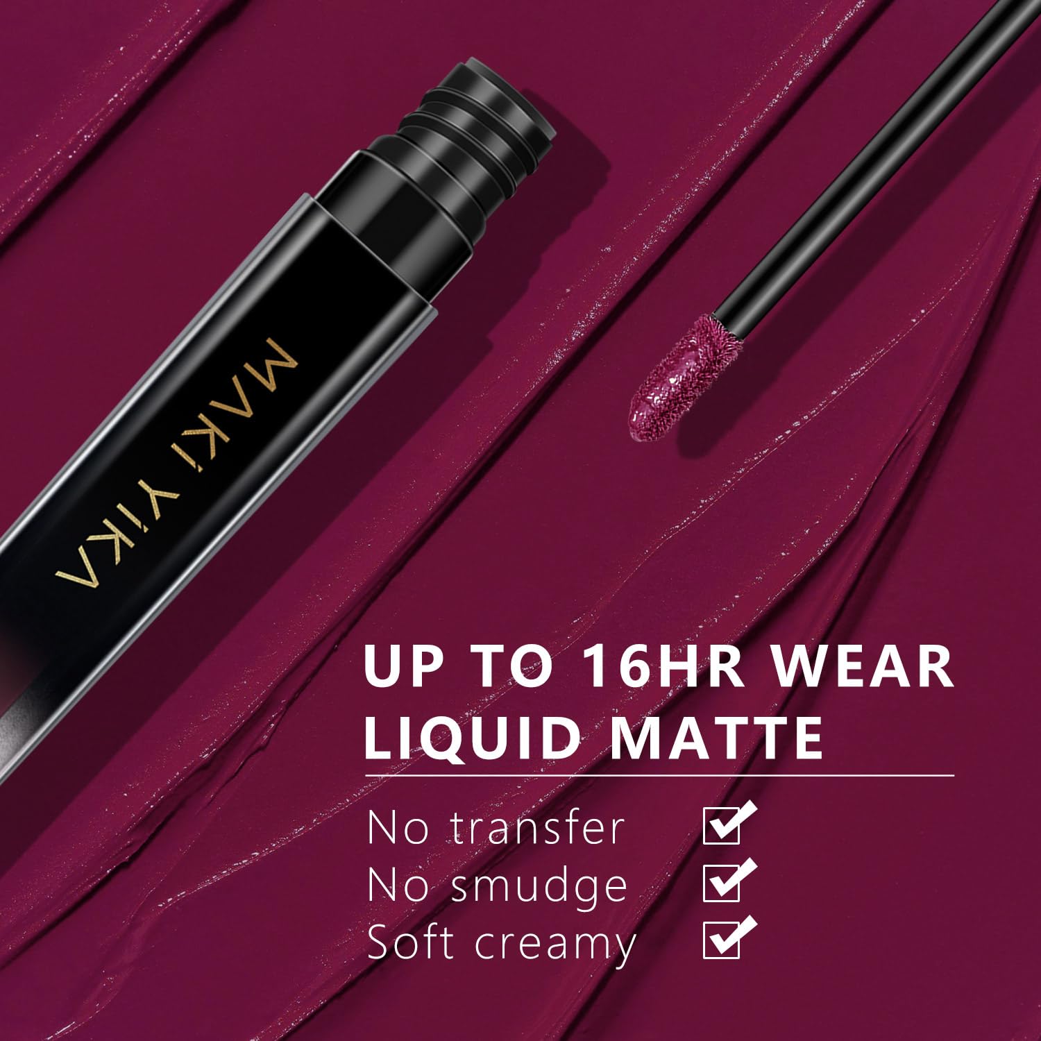 Maki Yika Pink Lipstick For Women Long Lasting Smudge Proof, In Charge