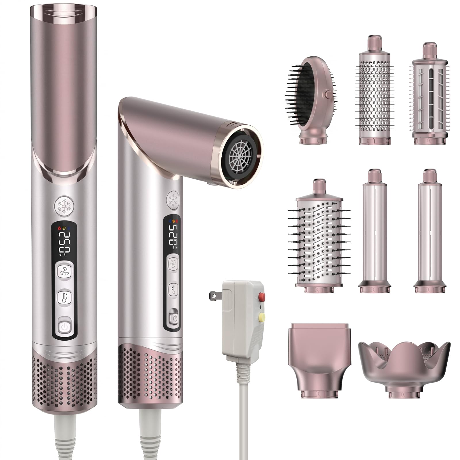 8in1 Hot Air Styler Blow Dryer, AutoWrap Curler MultiStyler for Hair