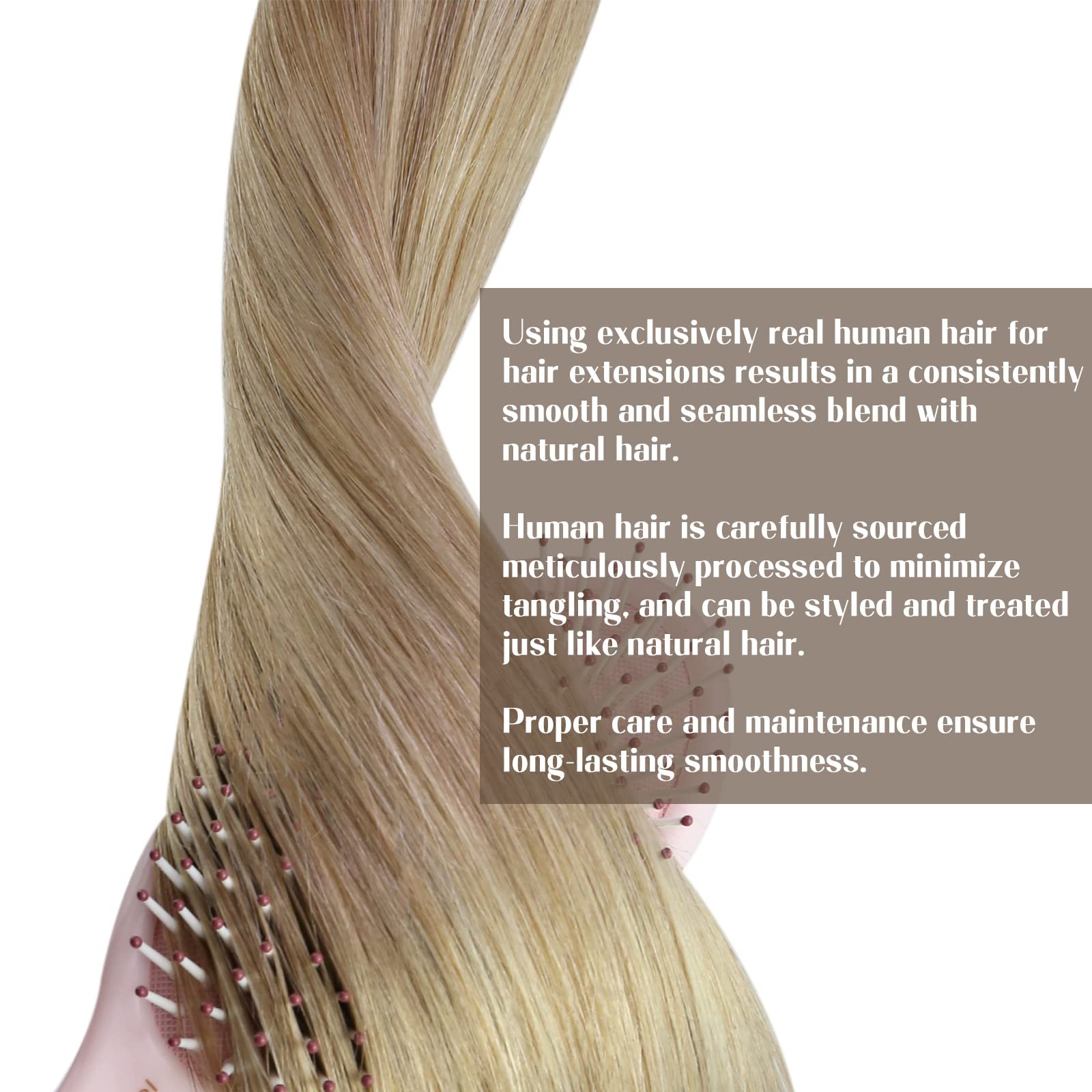 Sunny 120g Human Hair Extensions Sew in Blonde Highlights Real Human Hair Sew in weft Extensions Dark Ash Blonde Highlighted Lig
