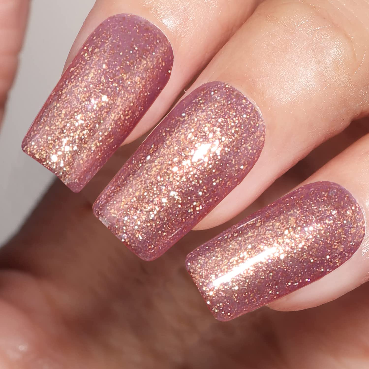 Maychao 15Ml Gel Nail Polish 1Pc Shimmer Glitter Purple Gel Polish Soak Off Uv Led Nail Polish Nail Art Starter Manicure Salon D