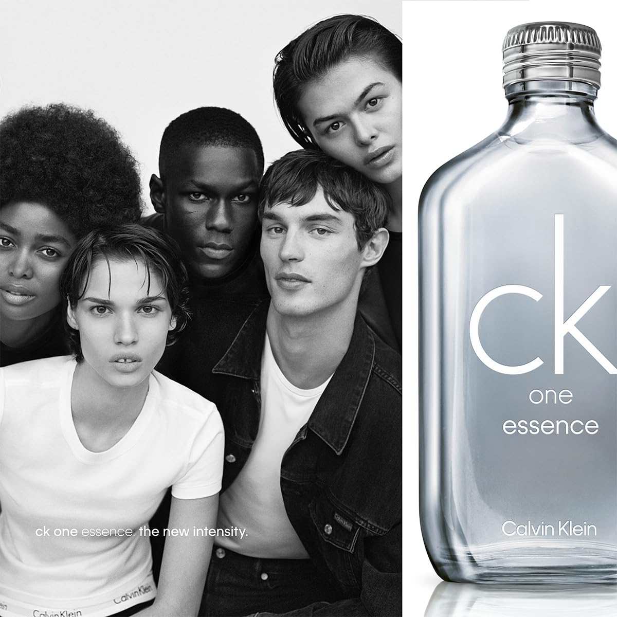 Calvin Klein CK One Essence Parfum Intense - Fresh Unisex Cologne - With Notes of Italian Bergamot, Organic Green Tea & Australi