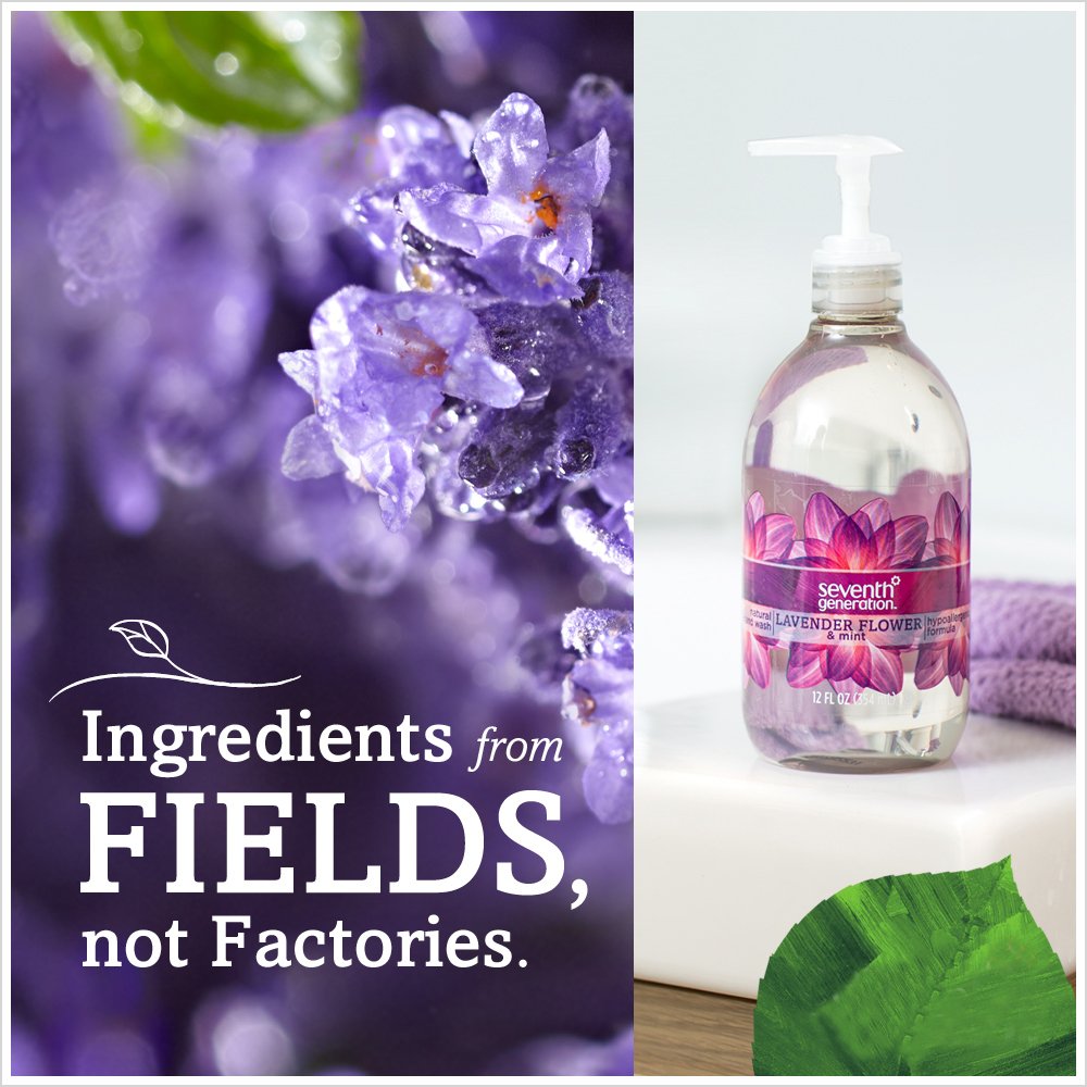 Seventh Generation Hand Wash, Lavender Flower & Mint, 12Oz