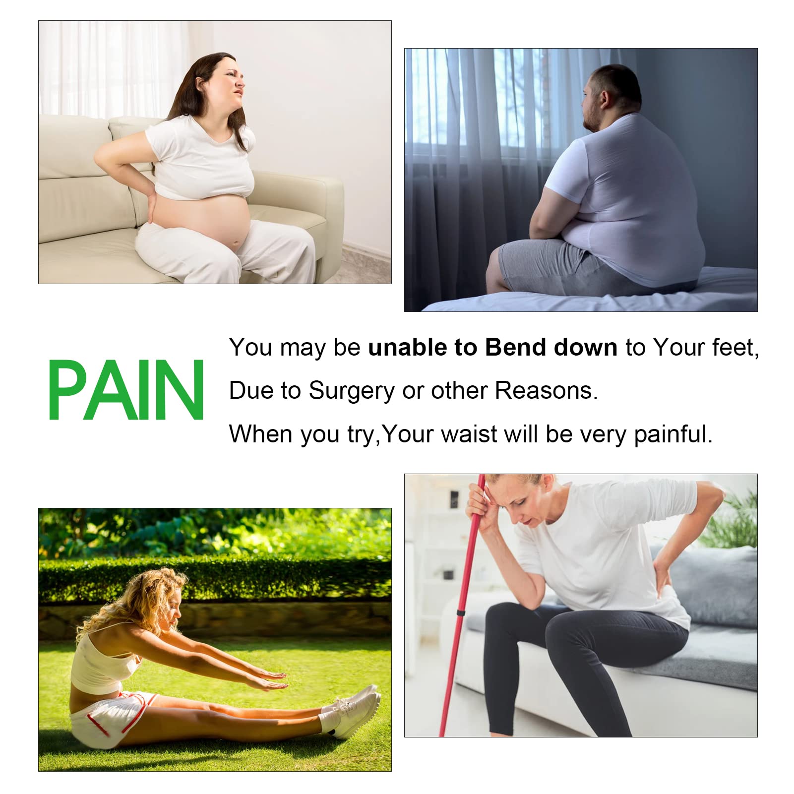 Long Handled Toenail Clippers Wide Jaw Opening, Free Bending, For Thick Nails, For The Seniors, Overweight, Disabled With Arthri