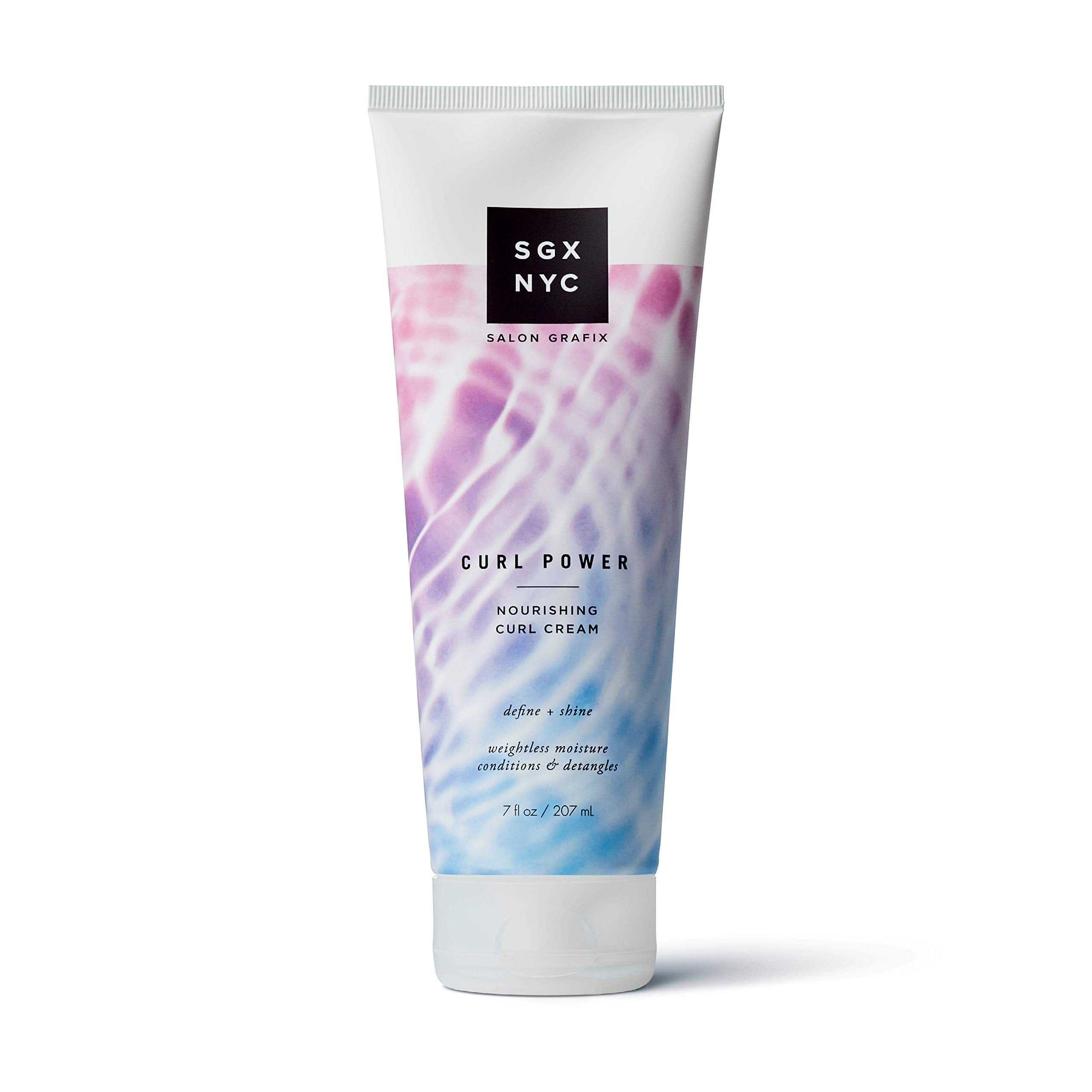Sgx Nyc Curl Power Curl Creme - 6.5 Oz - Perfectly Style Curls And Waves For A Moisturized Hydrated And Frizz-Free Look - Lightw