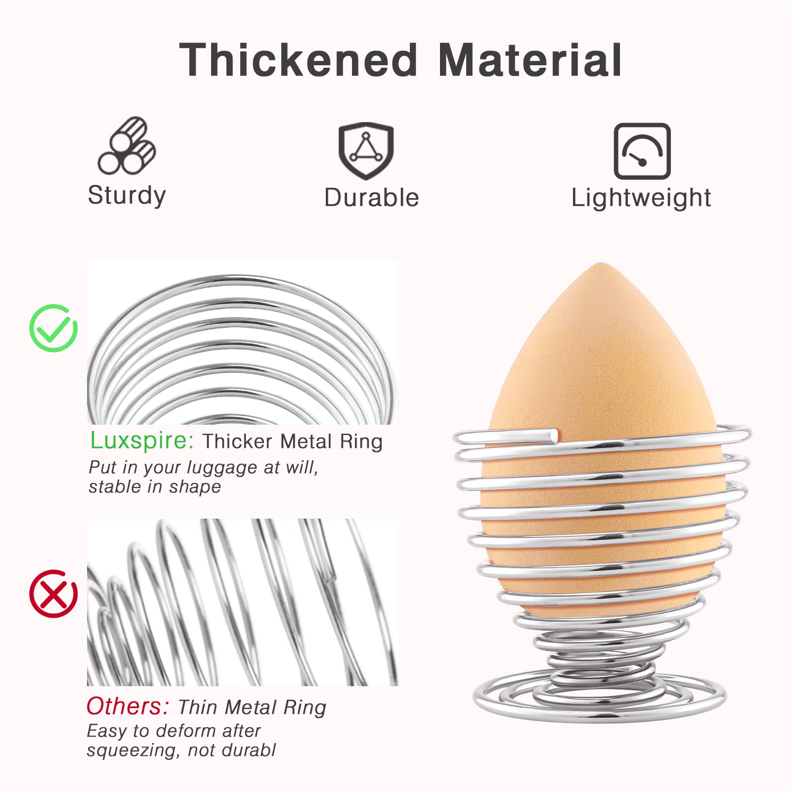 Luxspire Beauty Sponge Blender Holder, Sponge Makeup Blender Holder, Makeup Powder Puff Sponge Holder Beauty Tool Dryer Drying R