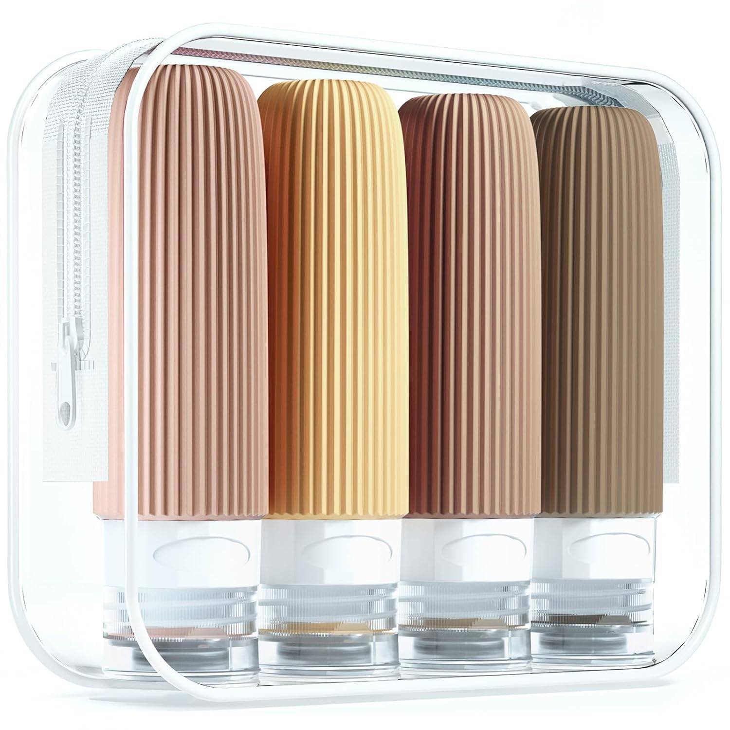 Mkv Mart Travel Bottles Kit For Toiletries Organizer Bpa Free 90Ml Silicone Size Containers Portable Split Bottle Accessories Fo