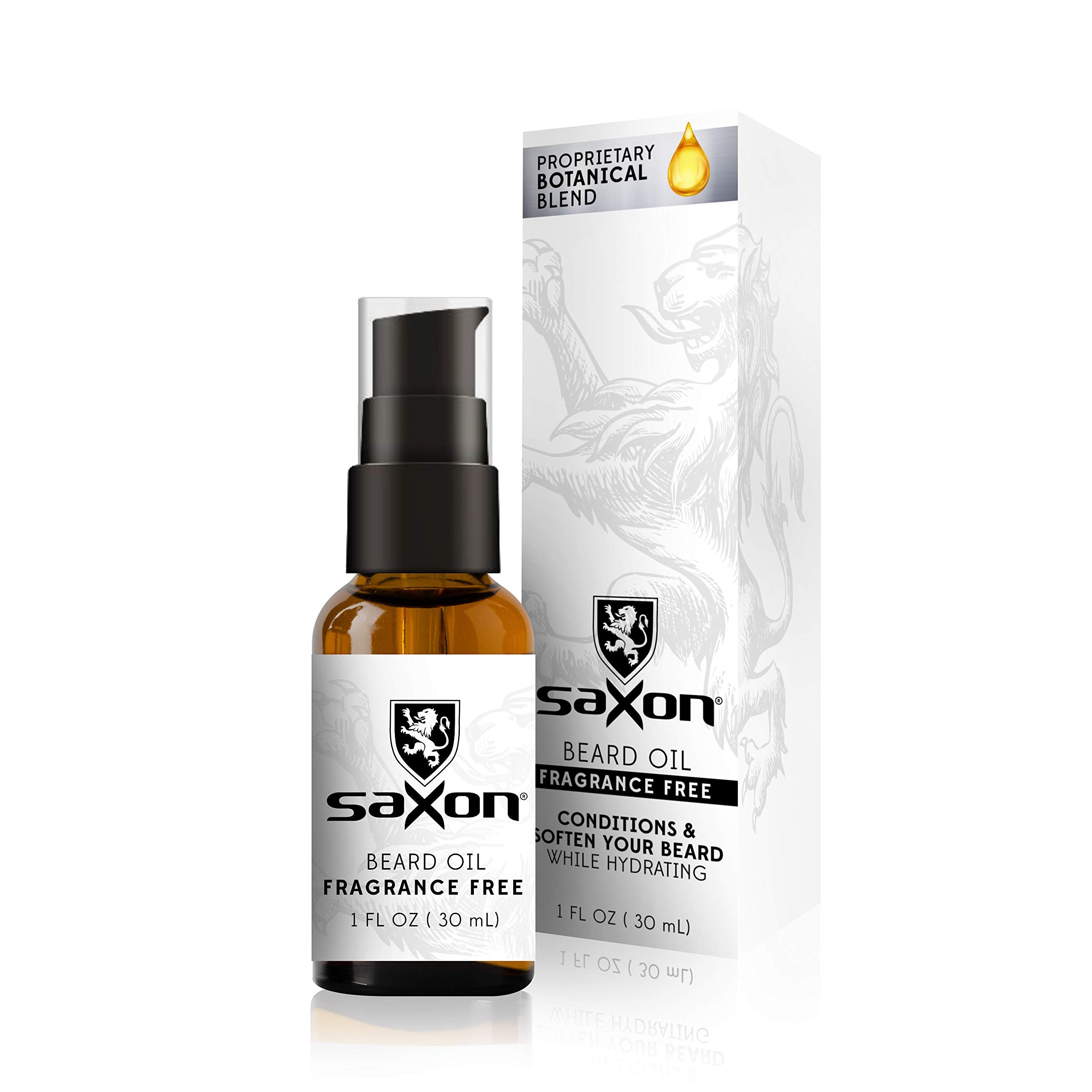 Saxon Beard Oil, Fragrance Free