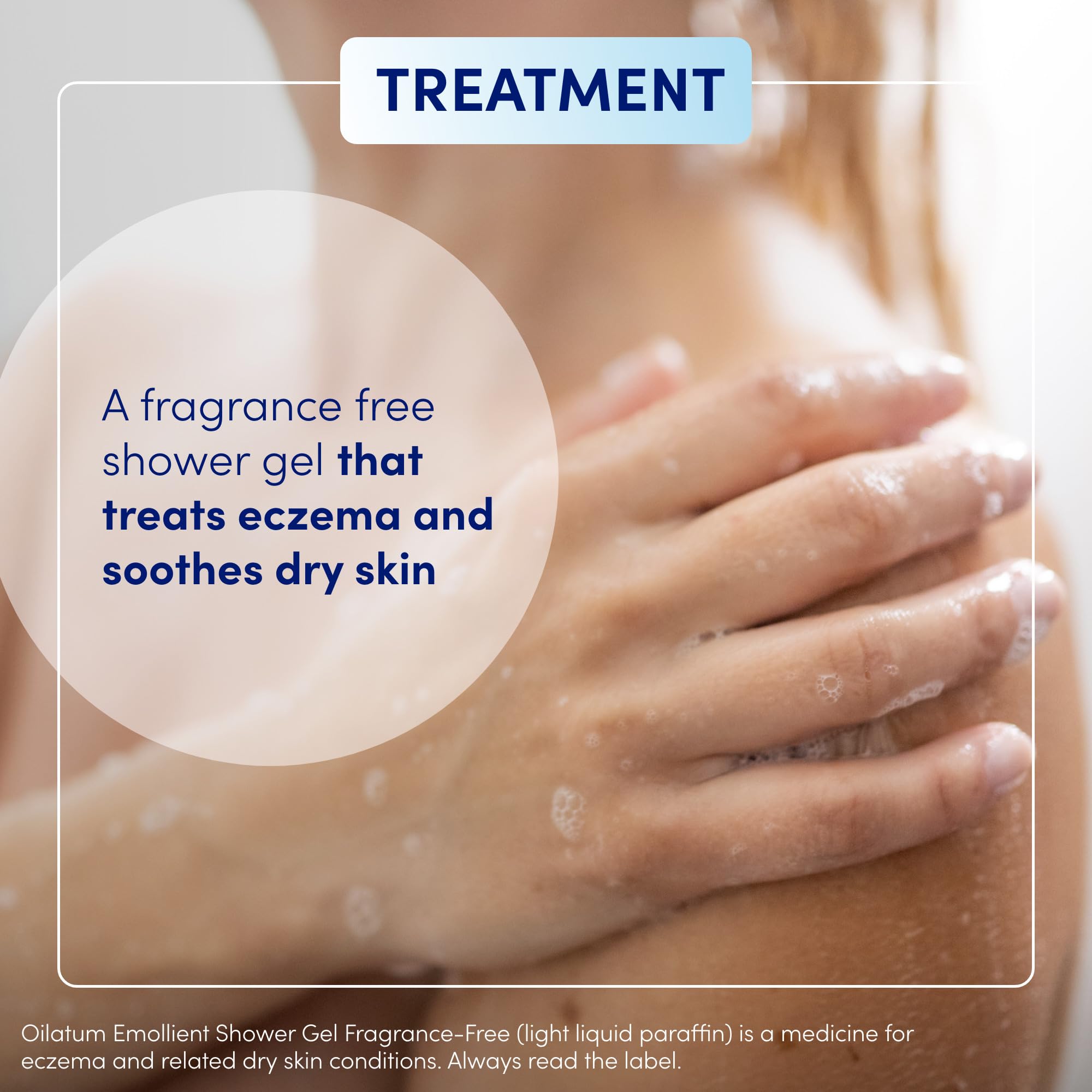 Oilatum Shower Gel Fragrance Free To Treat Dry Skin & Eczema 150Ml