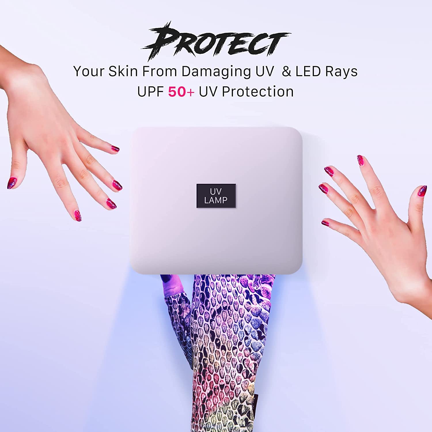 ManiGlovz Large New Psychodelic Trip UV Protection Nail Gloves