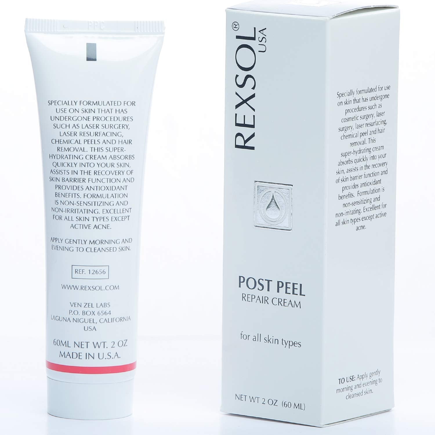 REXSOL Post Peel Cream | Advanced Formula Provides Antioxidant benefits | For Skin Undergoes Cosmetic/Laser Surgery, Laser Resur