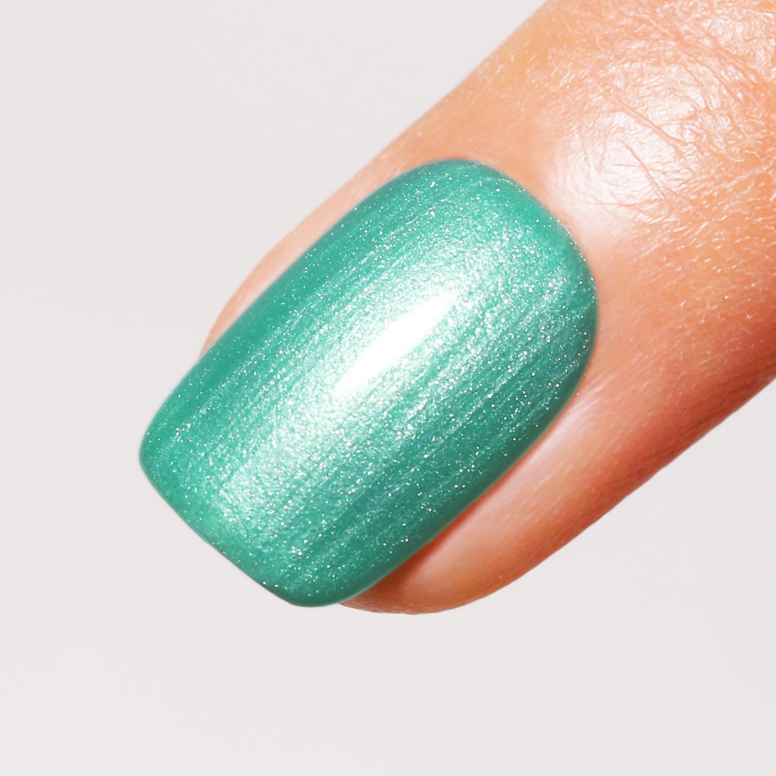 Firedeep Pearl Mint Green Gel Nail Polish, 16Ml Shimmer Green Gel Polish Soak Off Uv/Led Manicure Diy At Home 0.54 Fl Oz