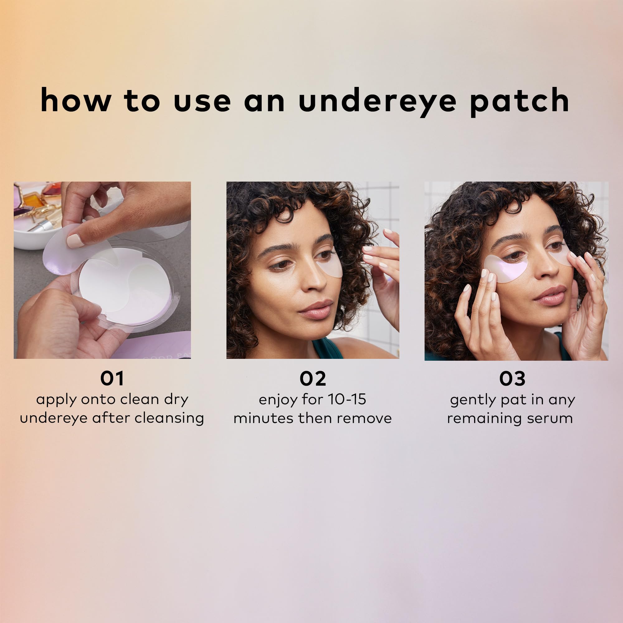 The Good Patch Brighten Up Hydrogel Under Eye Patches For Dark Circles And Puffy Eyes, Made With Niacinamide, Vitamin K, Pine Le