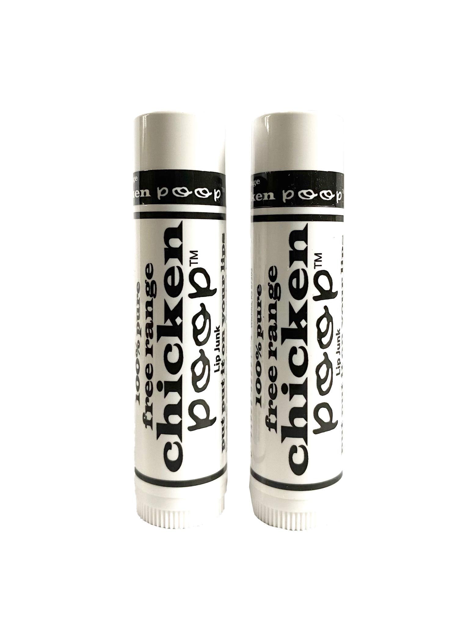 Free Range Chicken Poop (Lip Junk) 0.15 oz Lip Balm (Pack of 2)
