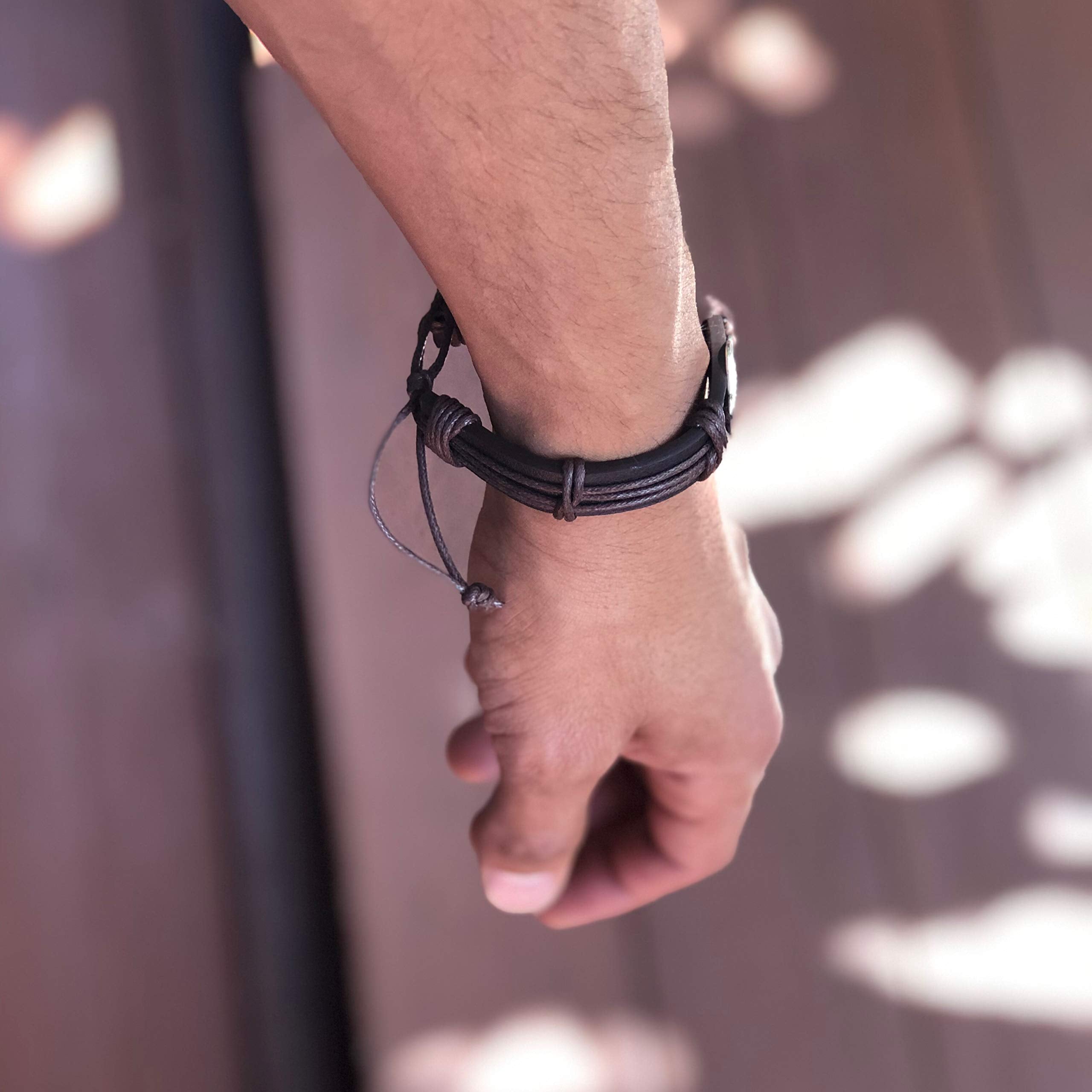 Football Sports Leather Wrap Bracelets for Men Teens Soccer Baseball Charm Bracelet, Team Sport Gifts, High School Teams, Teenag