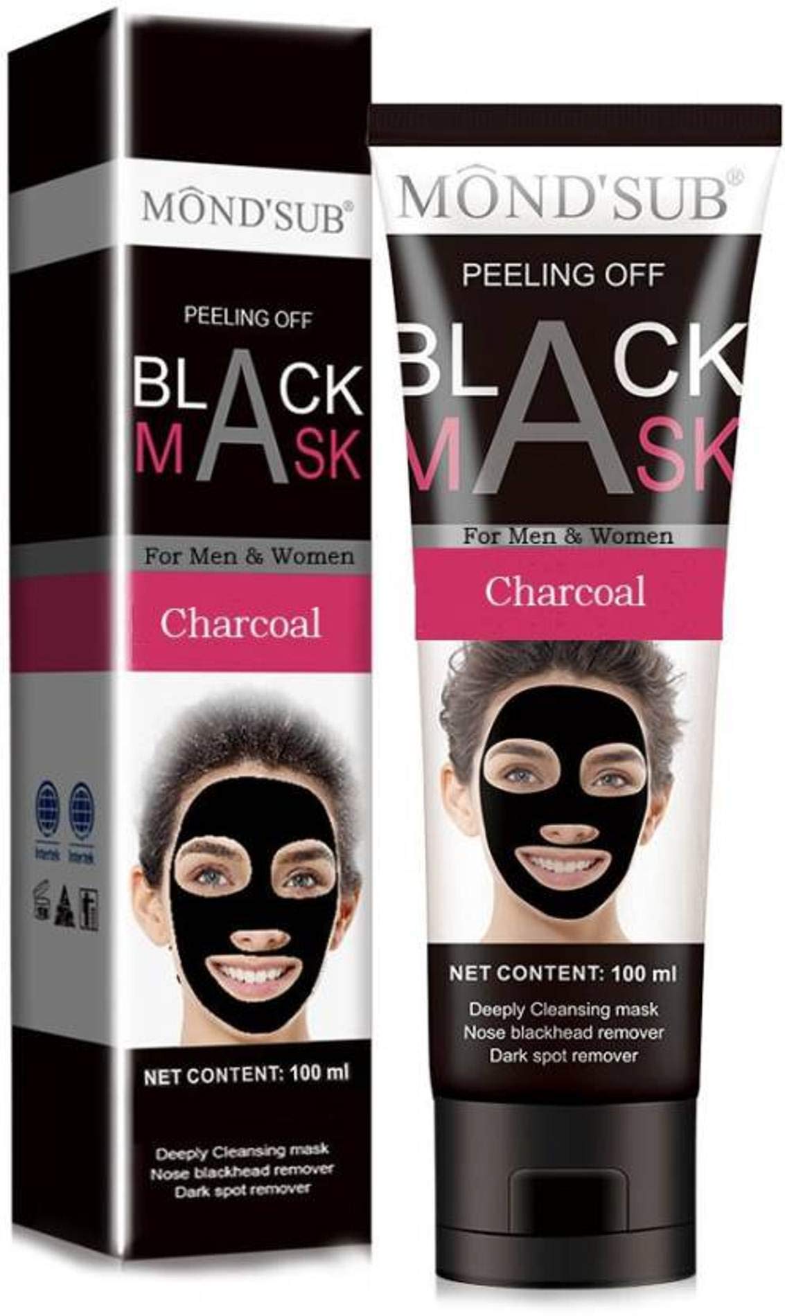MondSub Peel Off Blackhead Remover Mask (Black), 100 Ml