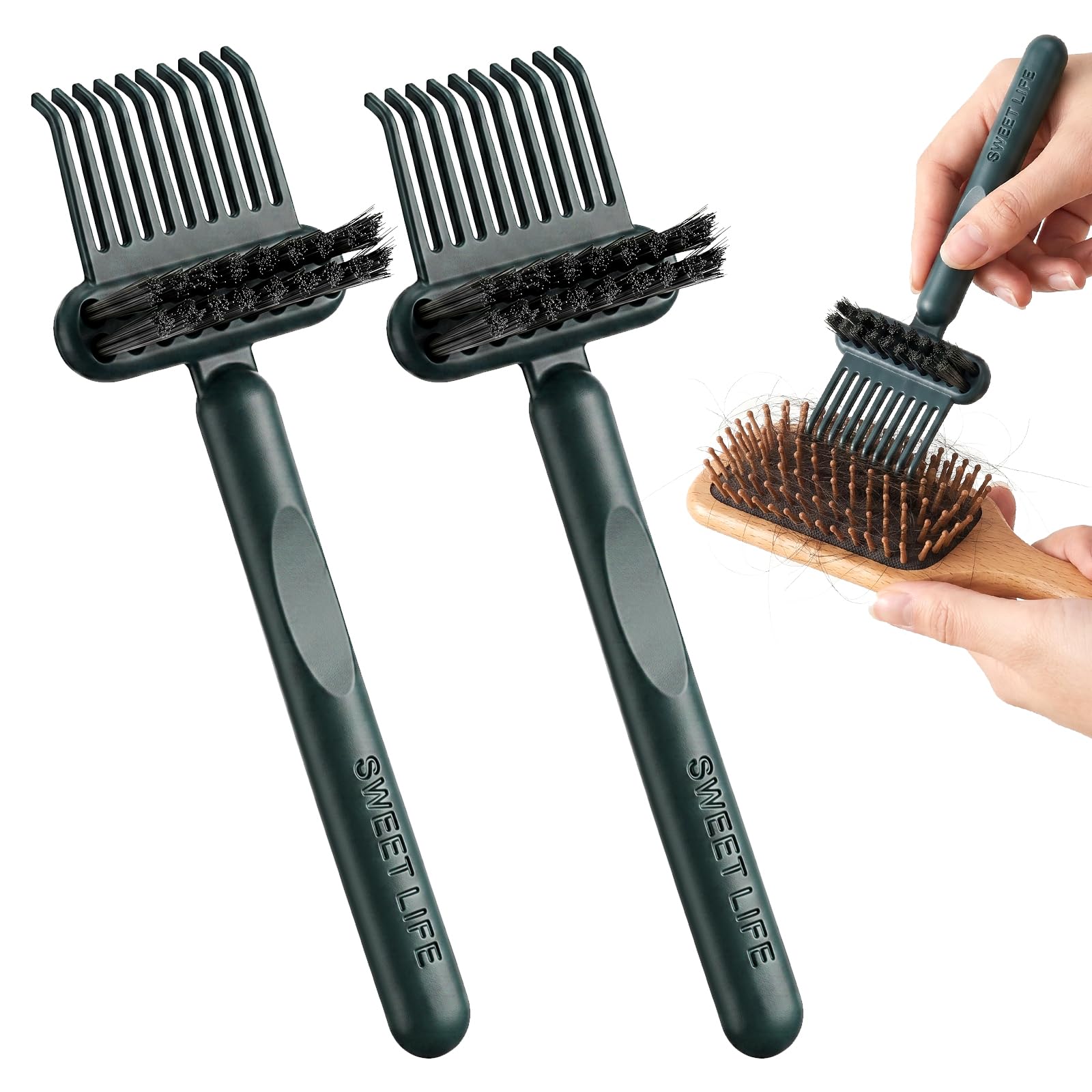 Mabor 2 Pcs Hair Brush Cleaner Tool