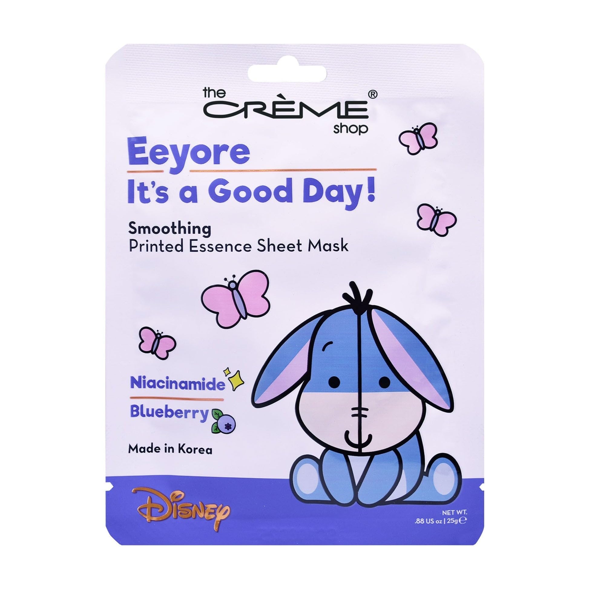 The Creme Shop X Pooh & Friends Radiant Glow, Revitalizing Youth, Soothing Skincare - Vitamin C, Niacinamide, Rose Water Sheet M