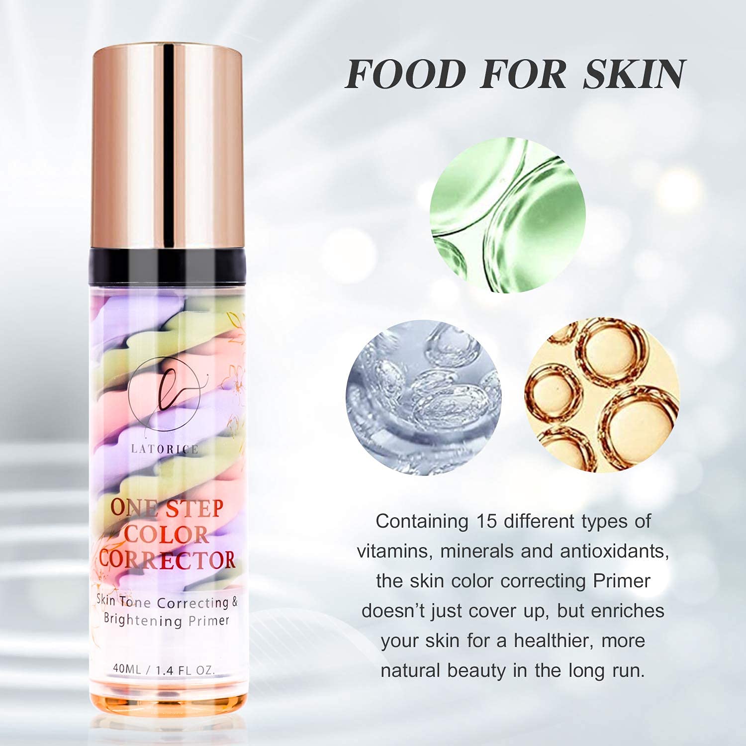 One Step Color Corrector, Isolation Cream, Makeup Primer Skin Tone Correcting And Brightening Primer, Oil Control Moisturizing,