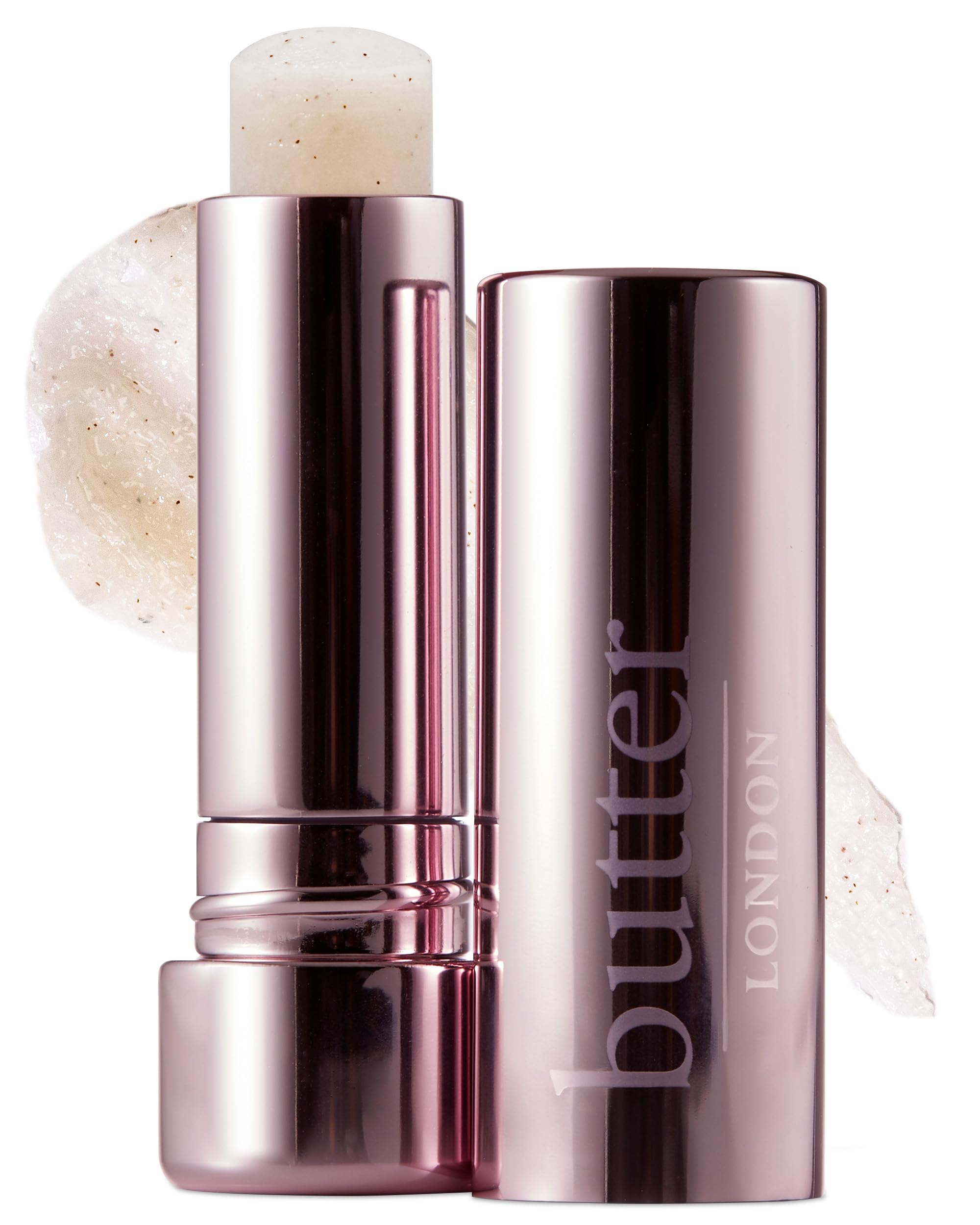 butter LONDON Lippy Lip Scrub Stick, Sugar Buttercream - 100% Natural Sugar-Based Lip Scrubber Exfoliator Nourishes, Hydrates & 