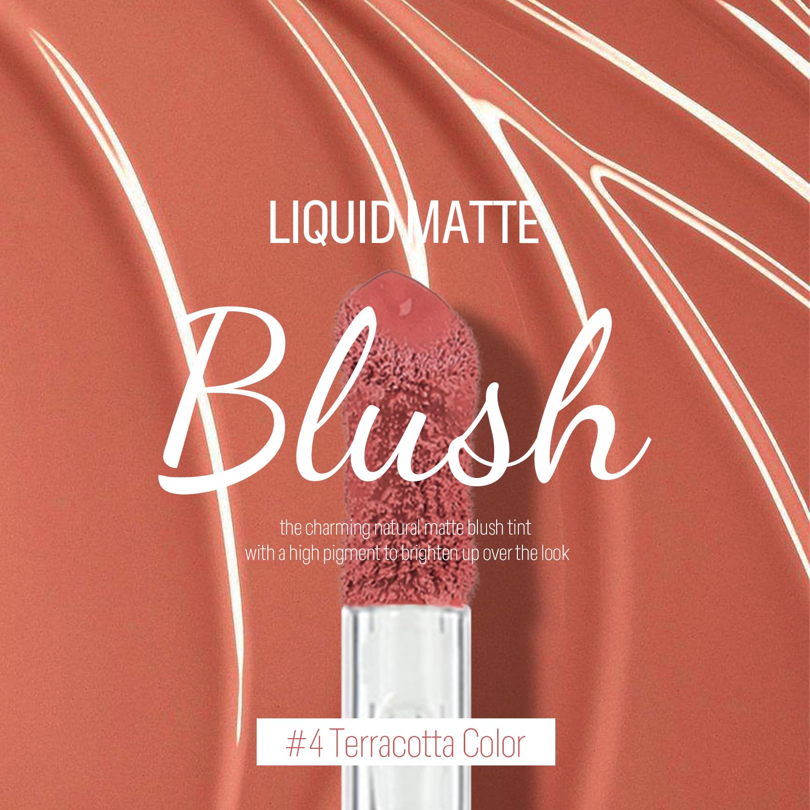 Kyda Liquid Blush, Matte Tinted For Cheeks, Lasting Dewy Finish, High Pigment Soft Creamy Blush, Blendable Lightweight Cover-Ter