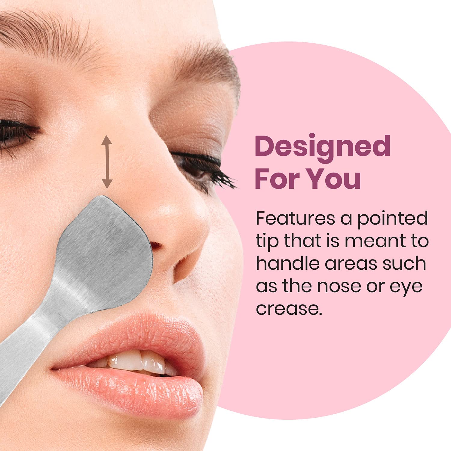 Lindo Beauty Buffer - Microdermabrasion Tool, Diamond Infused, Embedded Silicone Lip Scrubber, For Smooth Skin, Radiant Complexi
