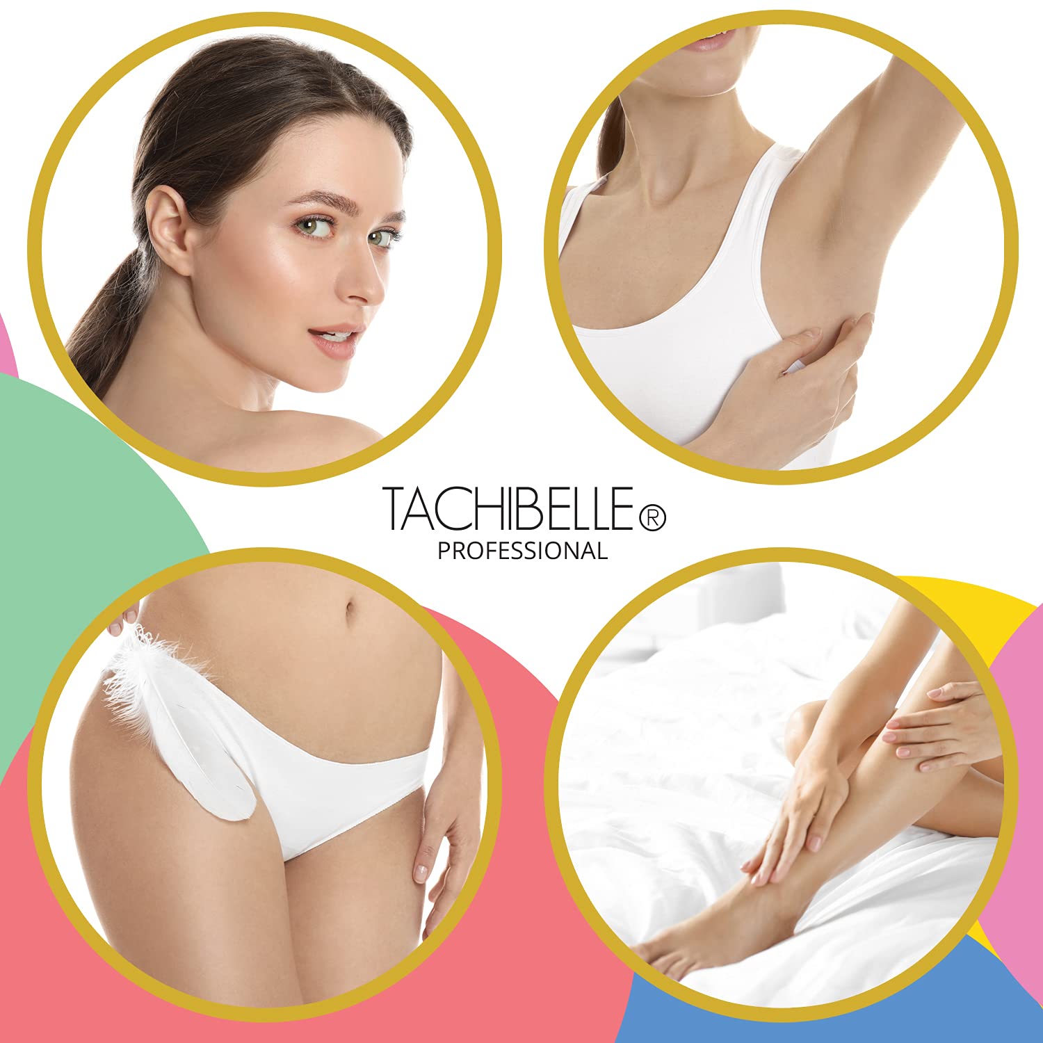 Tachibelle 500 Pieces Wooden Wax Sticks - Body Eyebrow, Lip, Nose Small Waxing Applicator Sticks for Hair Removal and Smooth Ski