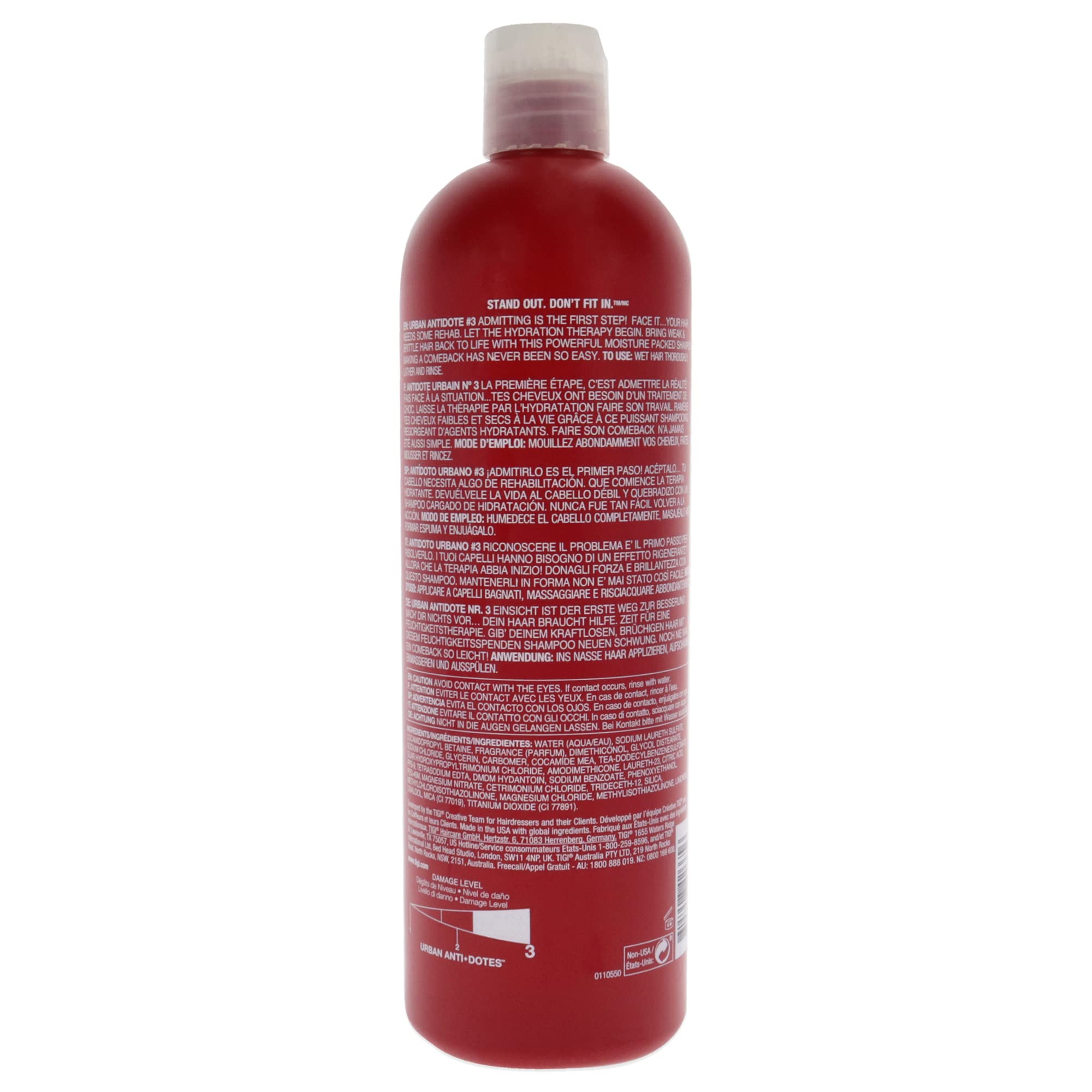 Bed Head Tigi Urban Anti+dotes Resurrection Shampoo Damage Level 3,25.36 Ounce