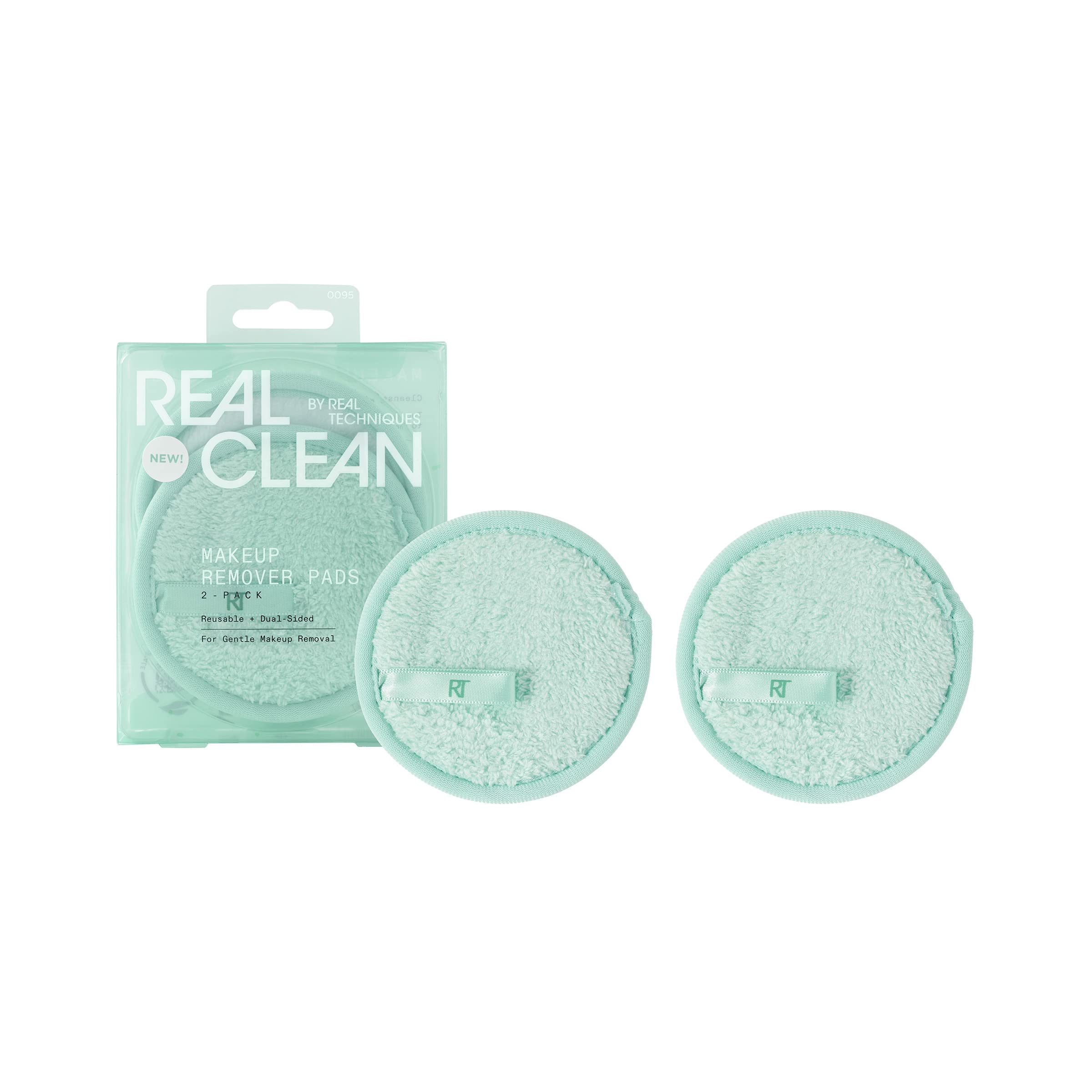 Makeup Remover Pads Reusable Plus Dual-Sided By Real Techniques For Women - 2 Pc Pads
