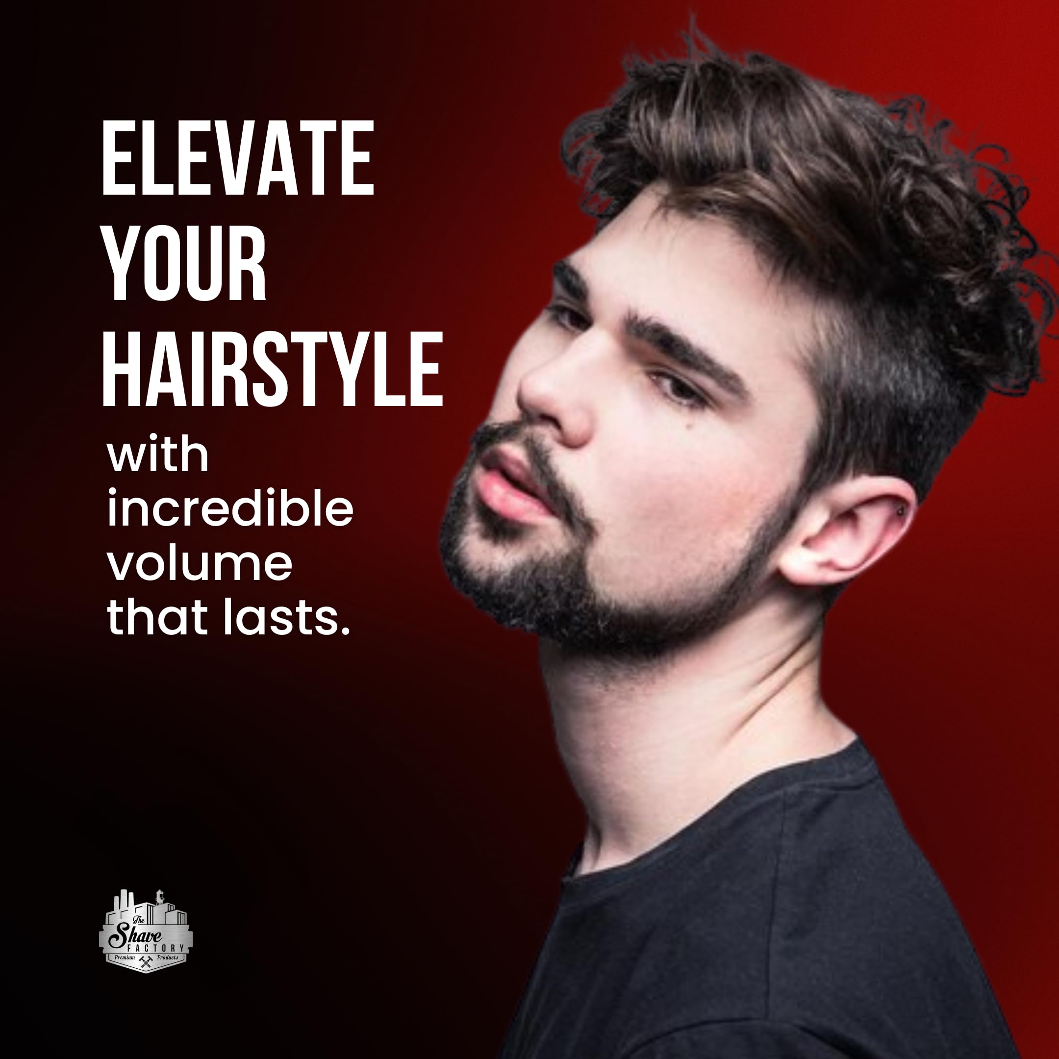 the shave factory Hair Styling Powder 20gr Mattifying Volumizing Powder with Maximum Control-Elegant Design, Ease Of Use