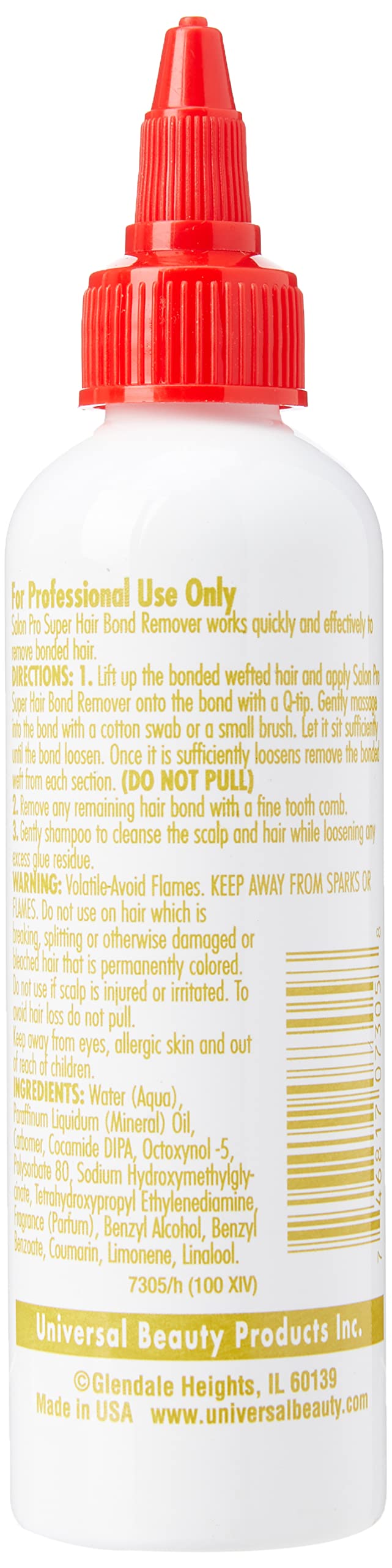 Salon Pro Exclusives Professional Super Hair Bonding Remover Lotion, 4 Ounce