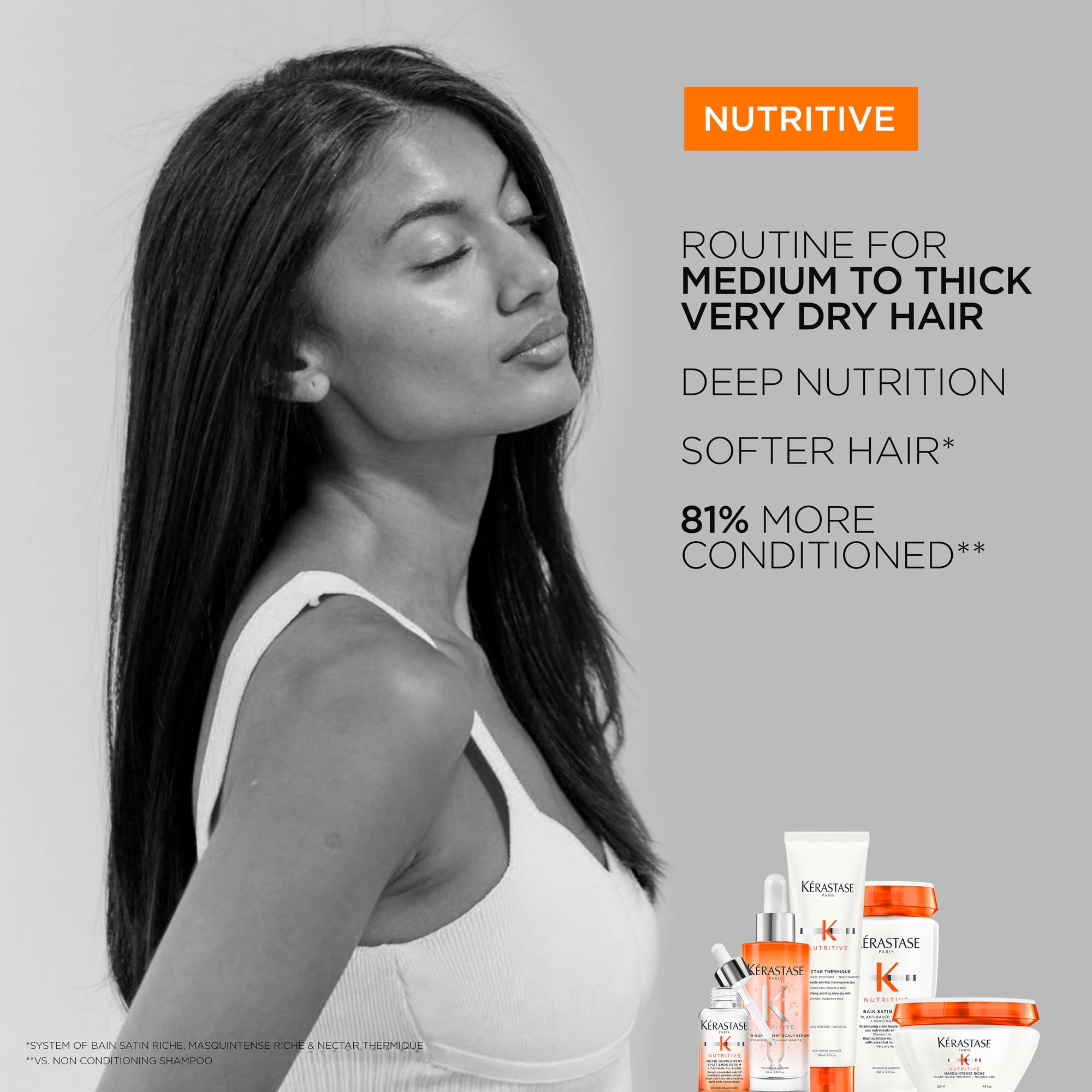KERASTASE Nutritive Masquintense Riche Hair Mask  Deeply Nourishes & conditions  With Plant-Based Proteins & Niacinamide  For Me