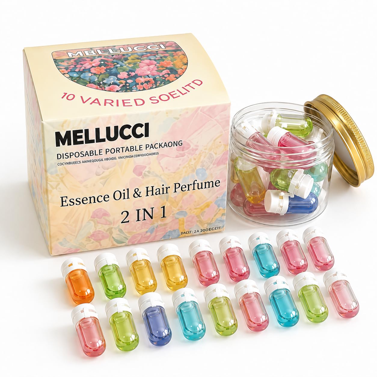 20Pcs Hair Perfume Oil Natural Fragrance Nourishment for Frizzy Hair Smoothing and Moisturizing Dry Damaged Hair Gift Suitable f