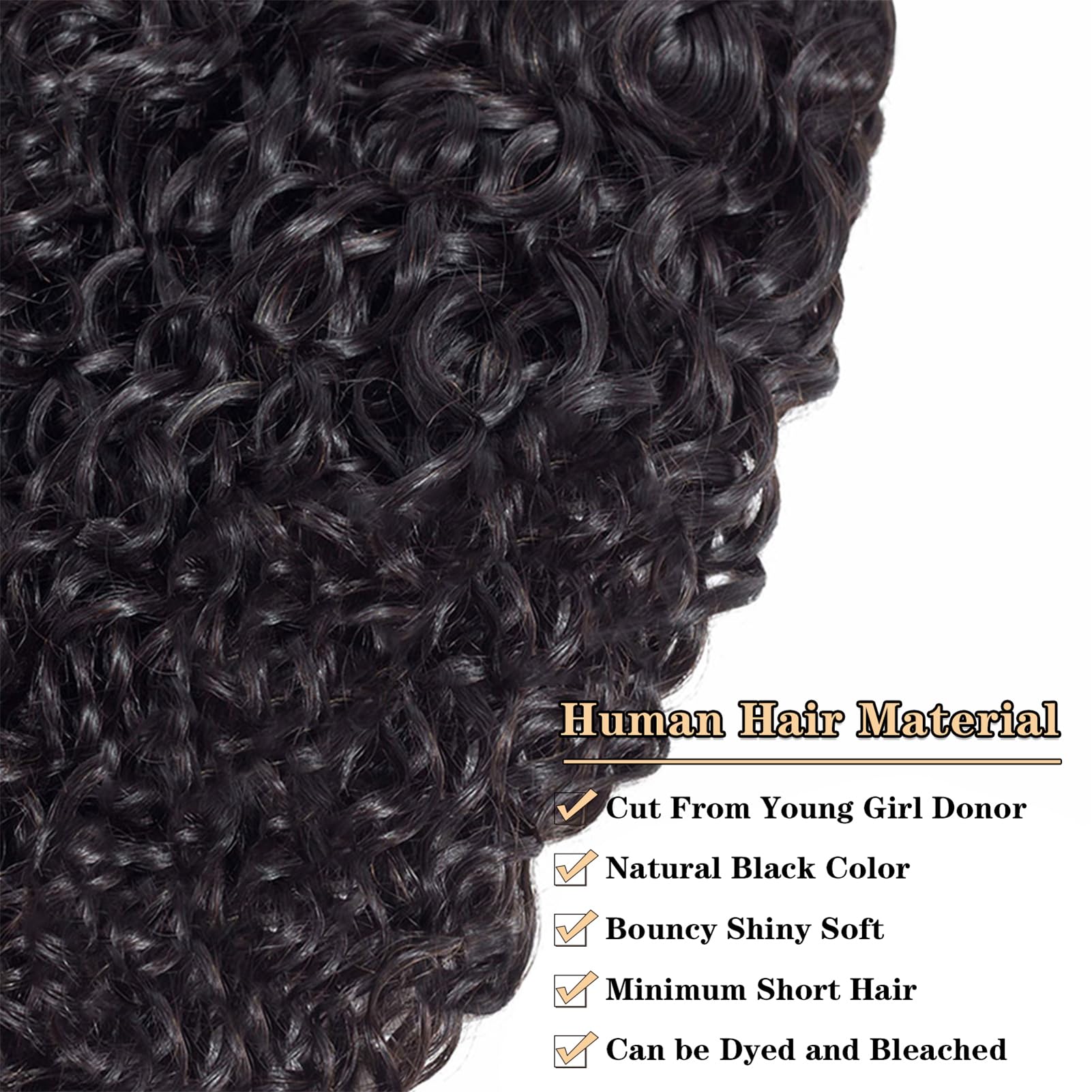 12A Curly Bundles Human Hair 18'' 18'' 18'' 300G Brazilian Curly Human Hair 3 Bundles 100% Unprocessed Virgin Remy Kinky Curly H