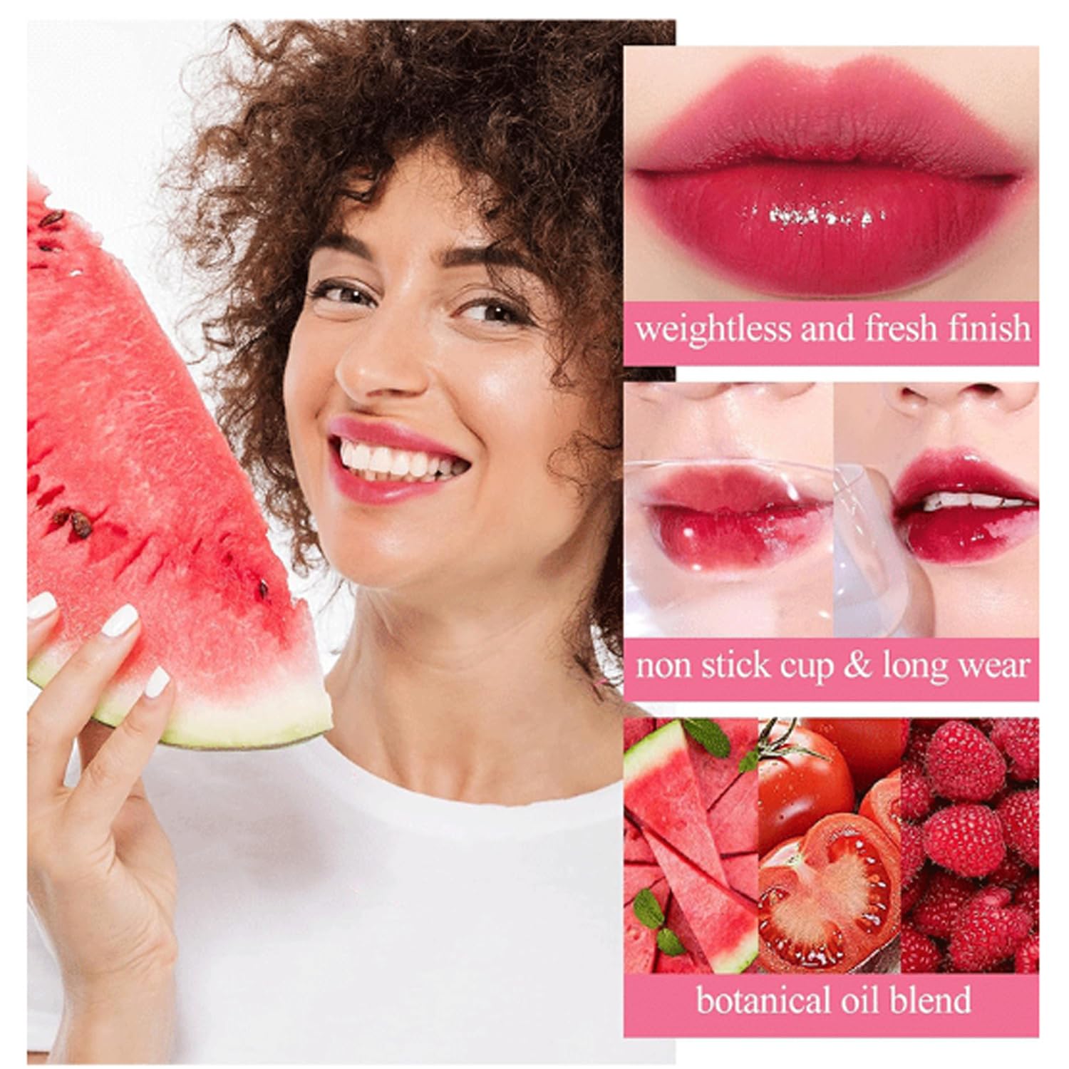 6 Colors Liquid Tint Stain, Korean Lip Gloss Moisturizing Natural Mini Liquid Lipstick, Lip Stain Long Lasting Waterproof, Multi