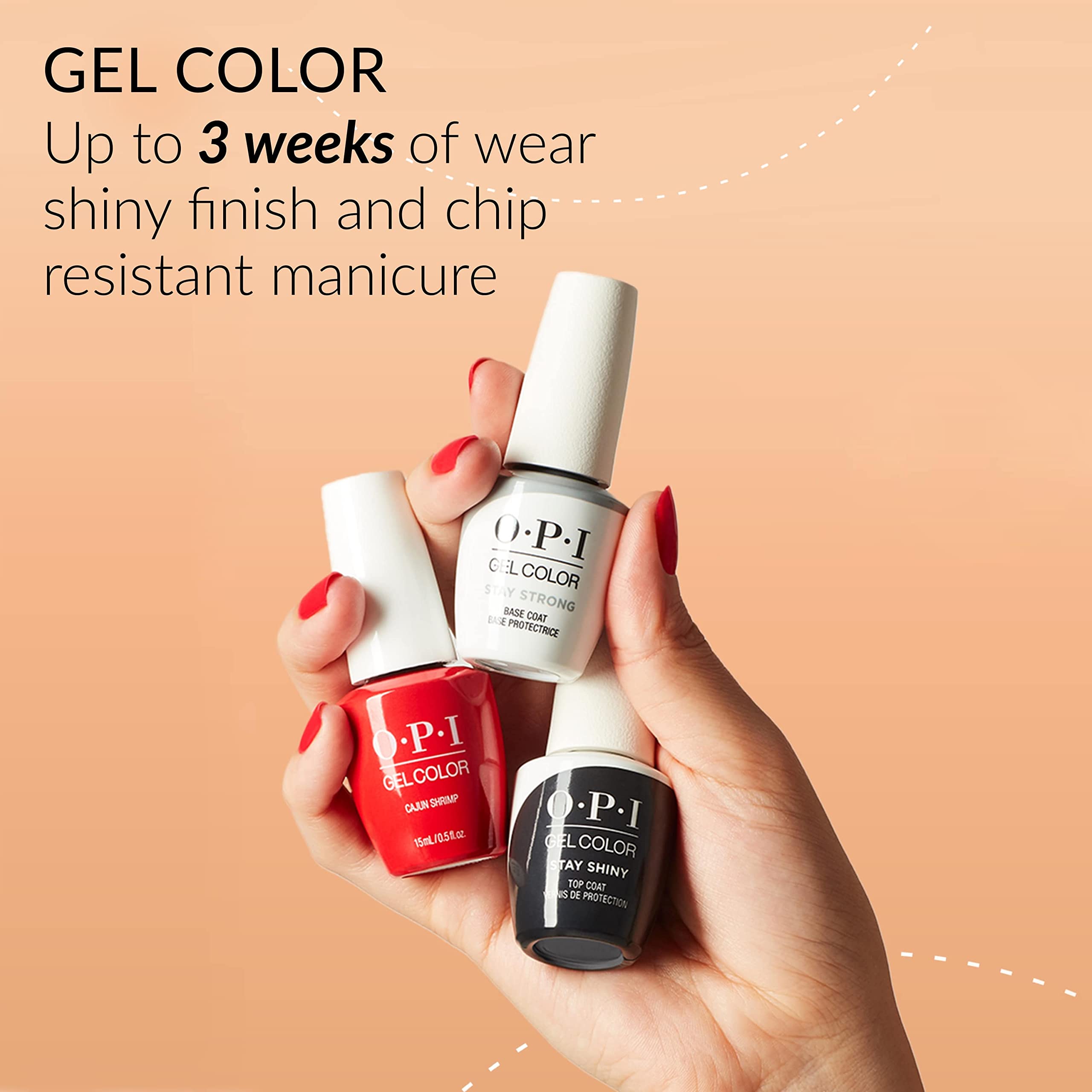 Opi Gelcolor, Tempura-Ture Is Rising, Orange Gel Nail Polish, Tokyo Collection, 05 Fl Oz