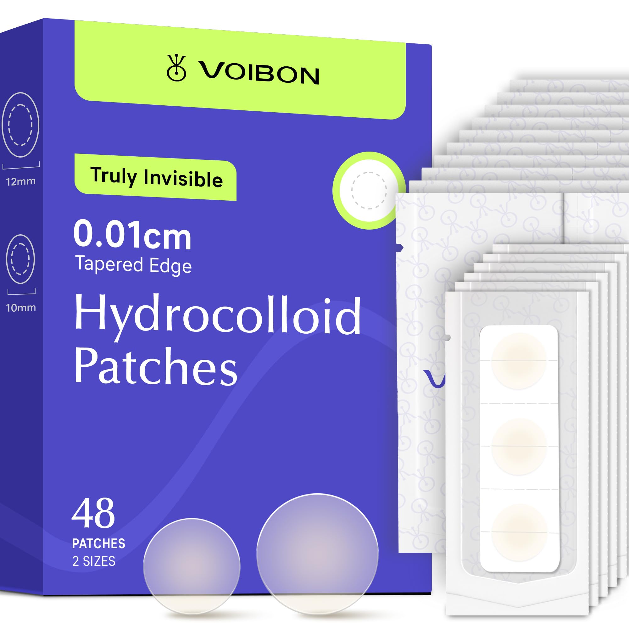 Voibon Pimple Patches For Face, Invisible Hydrocolloid Acne Patches Acne Treatment,Covering Zits & Blemishes in Skin and Face, Z