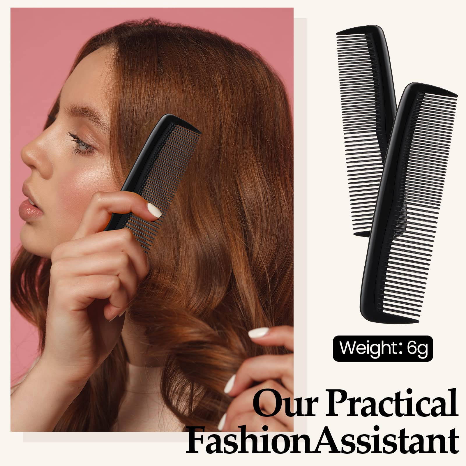 150 Pieces Hair Combs Bulk Styling Comb Pocket Hair Combs Set Small Plastic Comb Travel Comb 5 Inch Black Comb Fine Dressing Com