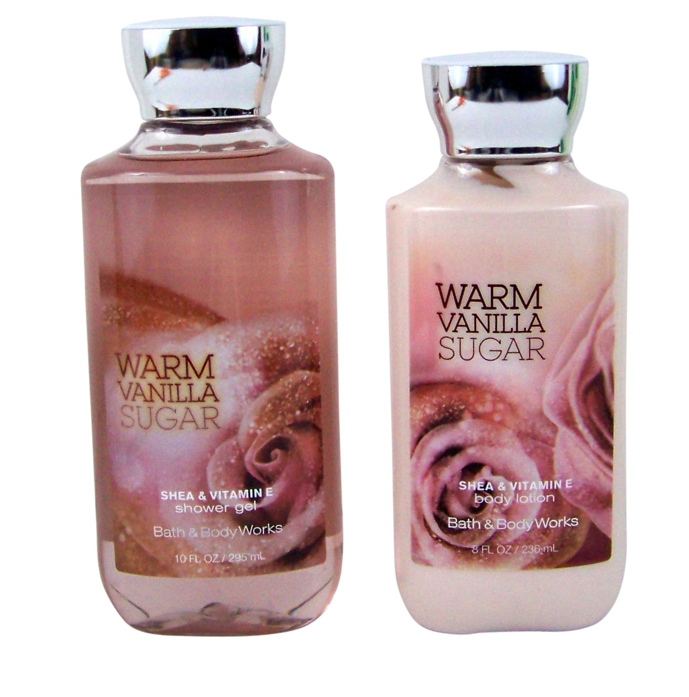 Bath & Body Works Warm Vanilla Sugar Gift Set - Shower Gel & Body Lotion Bundle