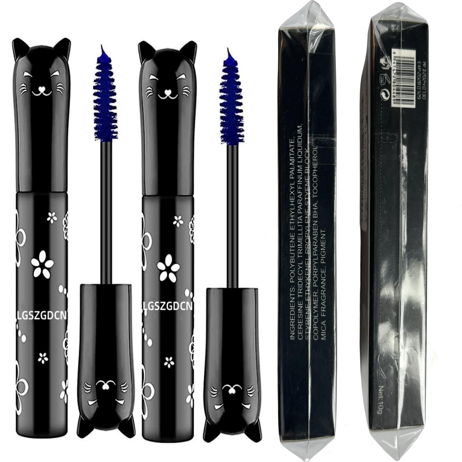 Lgszgdcn Blue Colors Lashes Mascara Eyes Makeup Waterproof Fast Dry Eyelashes Curling Lengthening Lengthening, Lifting, Curling