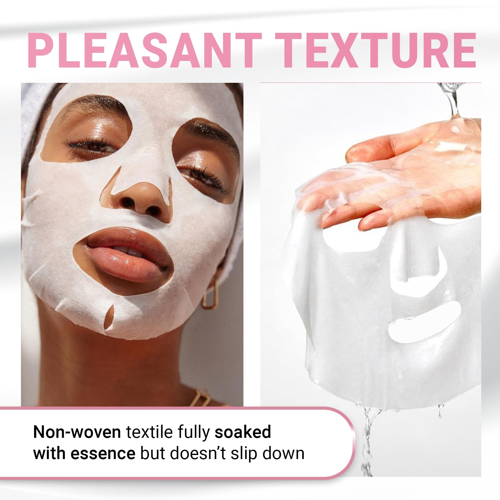 Viabeauty 12 Pack Of Collagen Face Mask With Ceramides - Rejuvenating Facial Sheet Mask, Reduce Wrinkles & Fine Lines - Face Mas