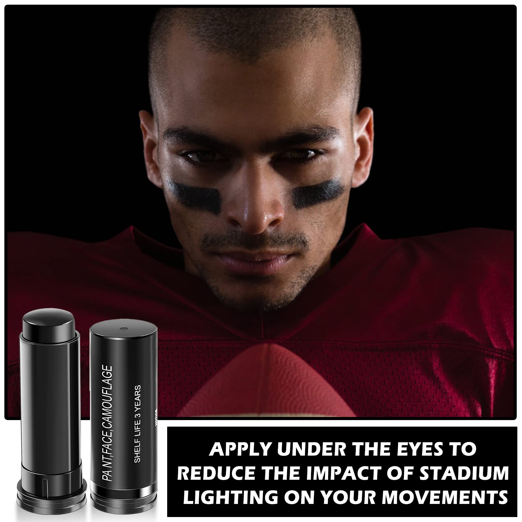 1Pcs Eye Black Baseball Stick Eyeblack Softball Stick Football Face Paint Sporting Body Paint Kit For Athletes Costume Accessori
