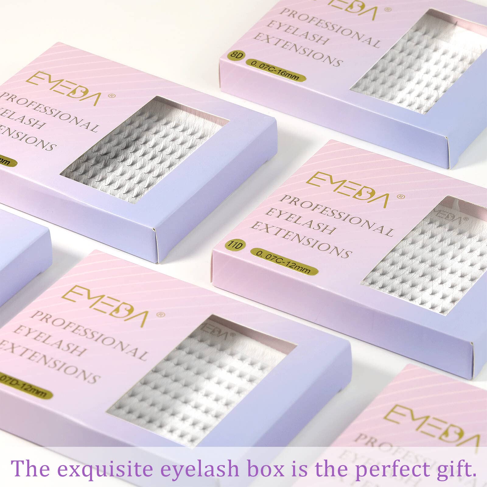 Emeda 180 Fans Premade Fans Eyelash Extensions Thin Base 8D Stable D Curl Pointy Base Premade Lash Extensions Fans Pre Fanned Vo