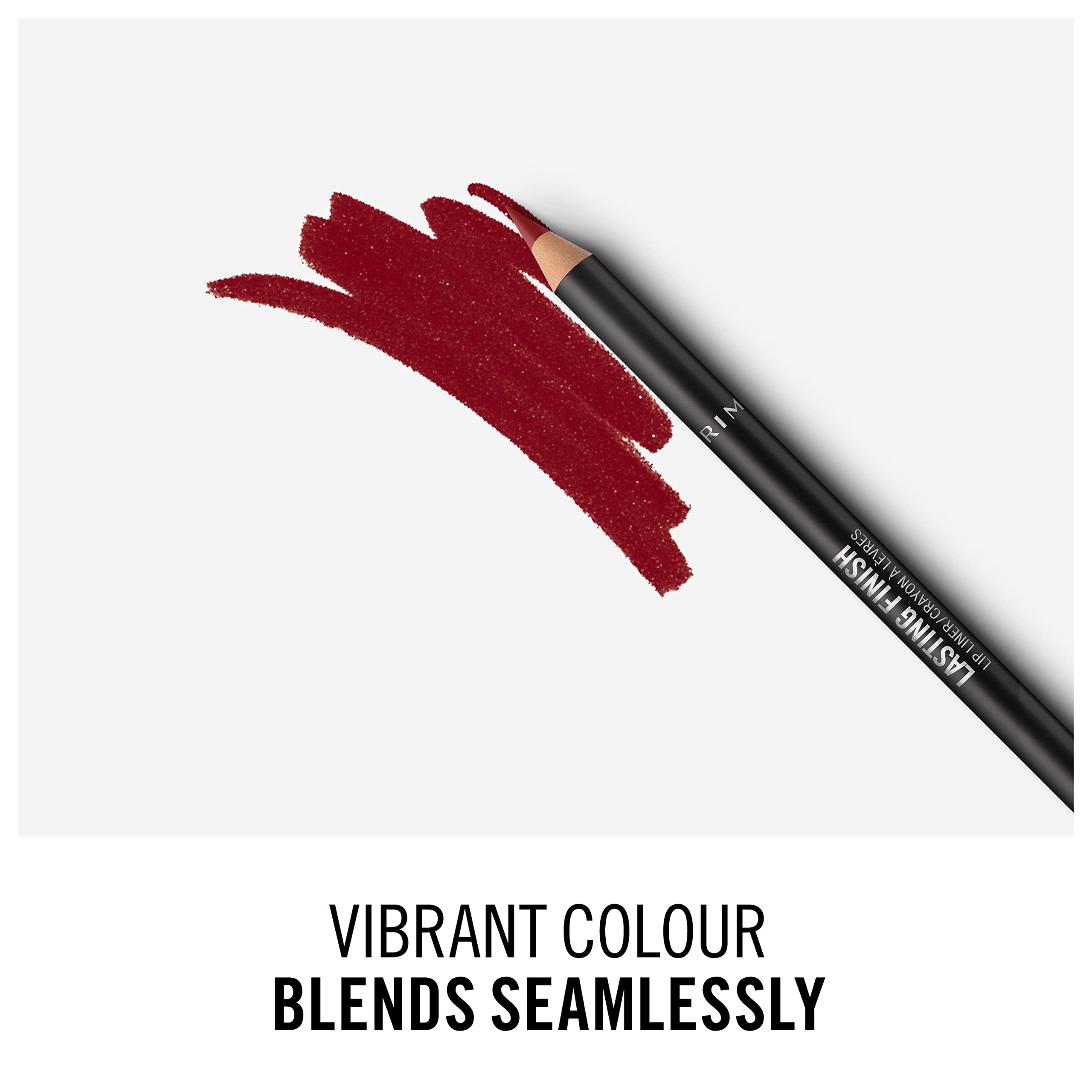 Rimmel Lasting Finish 8Hr Soft Lip Liner Pencil - Vibrant, Blendable Formula To Lock Lipstick In Place For 8 Hours - 580 Bitten