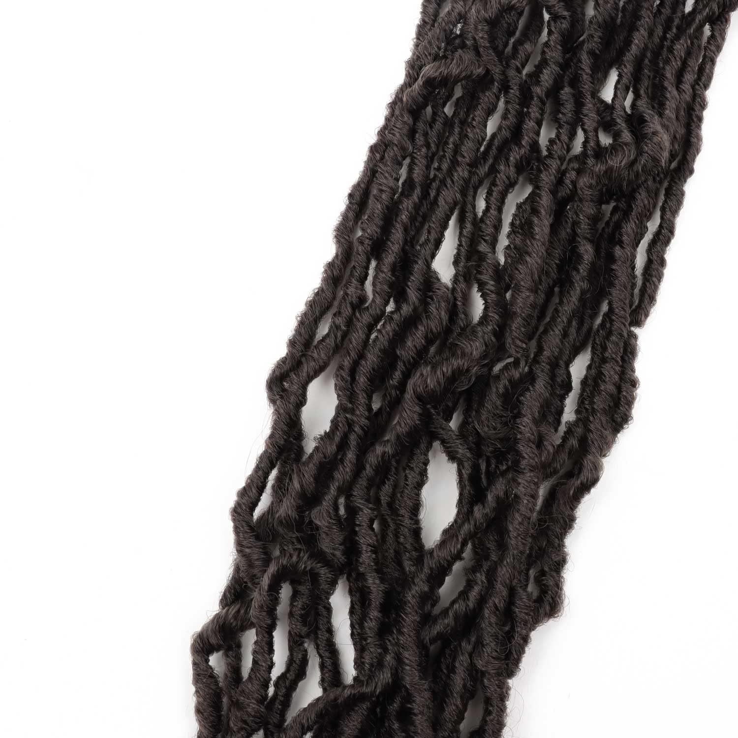 6 Packs 30 Inch Faux Locs Crochet Hair Prelooped Soft Locs Crochet Braids Wavy Goddess Loc hair for Black Women (30 Inch (Pack o