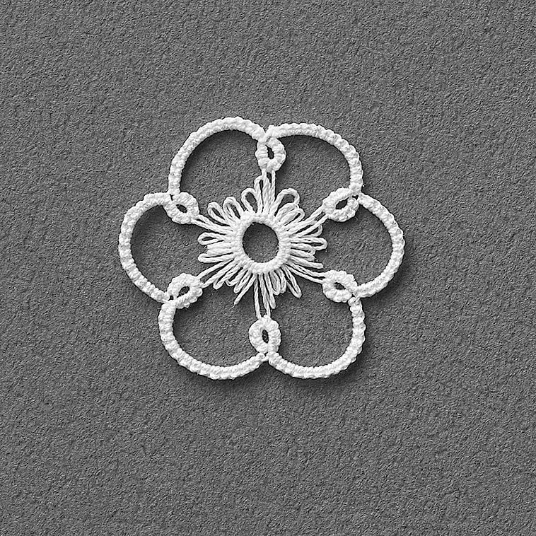 Clover Picot Comb, Taupe
