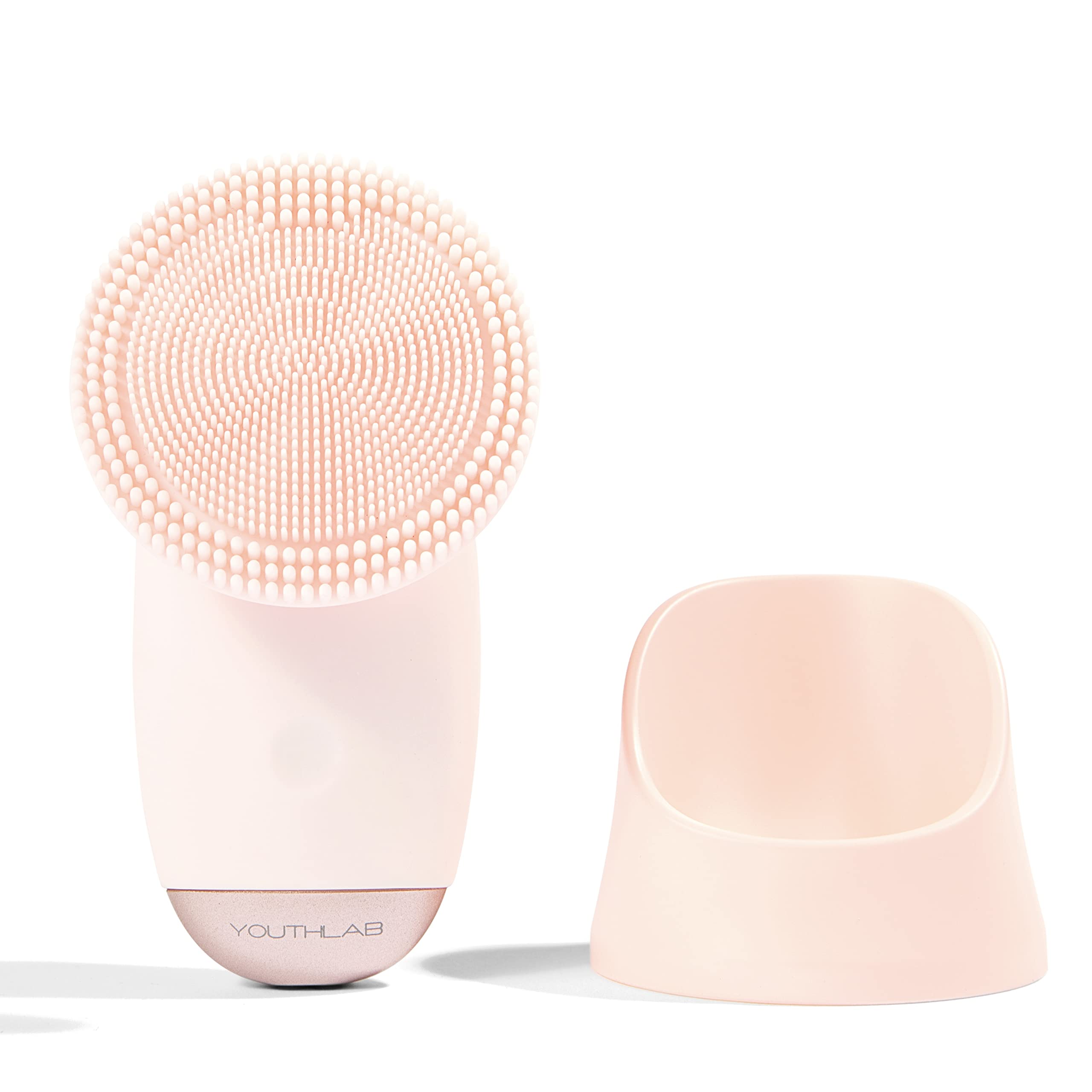 Youthlab Soniglow, Pink, Silicone Facial Skin Cleansing Brush, Electric, Vibrating, Scrubber, Hygienic, Exfoliation, Massage, Fi