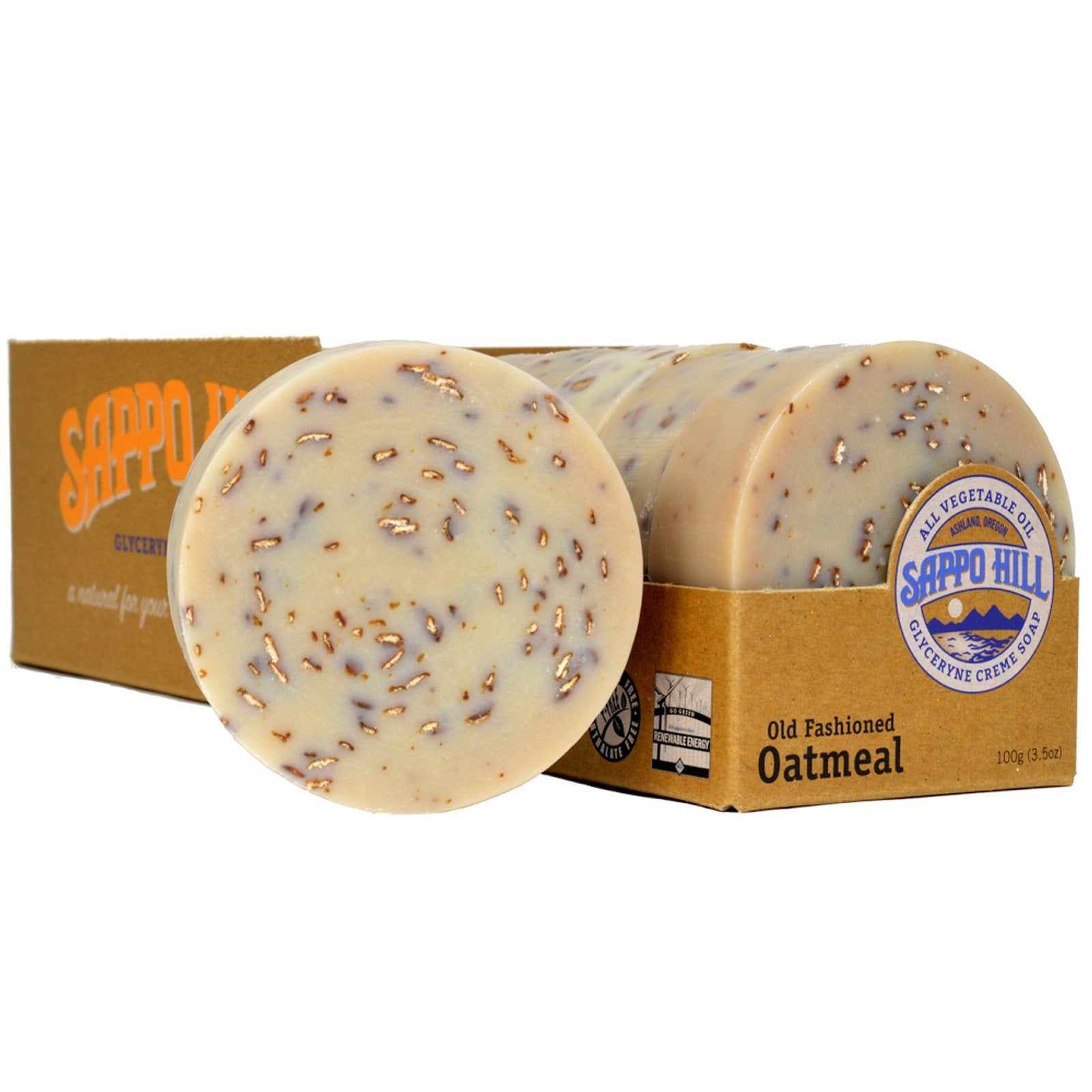 Sappo Hill Oatmeal Glycerine Soap - 3.5 Oz - Case Of 12