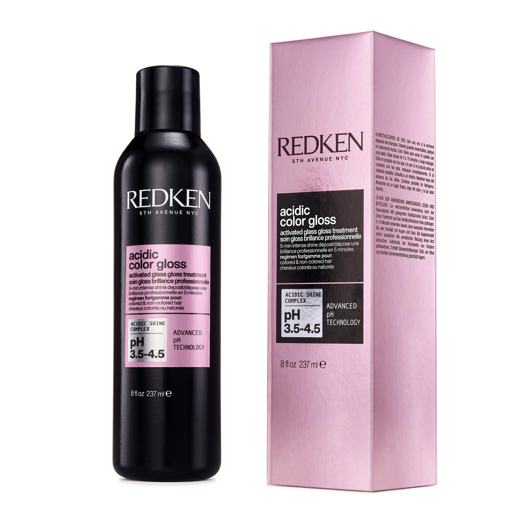 Redken Acidic Color Gloss Glass Gloss Treatment For Color-Treated Hair - Rinse Out Glossing Treatment, Intense Shine & Condition
