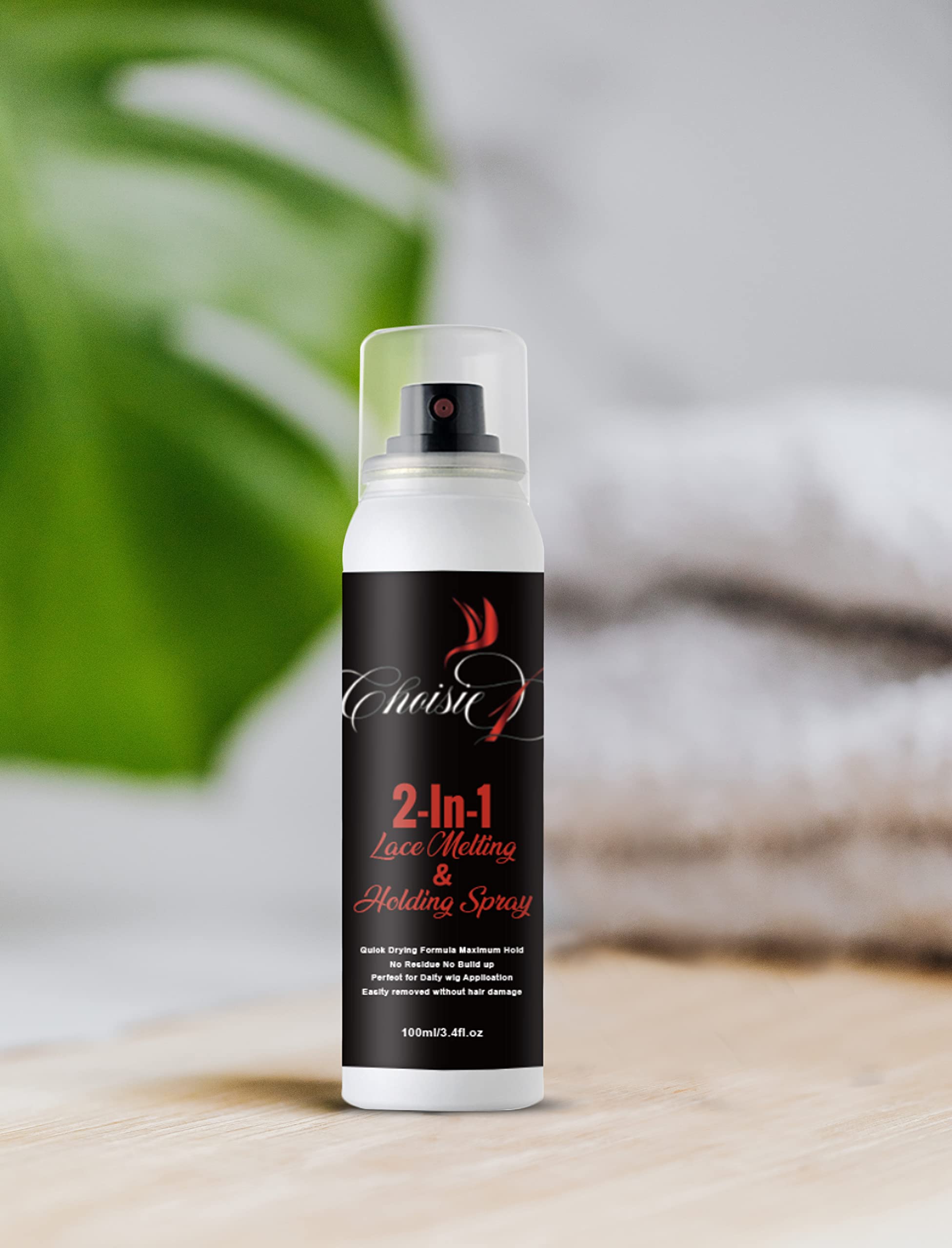 CHOISIE1 2-in-1 Lace Melting and Holding Spray Glueless Wig Adhesive Spray for Lace Front Hold Wig Spray Lace Melting Spray