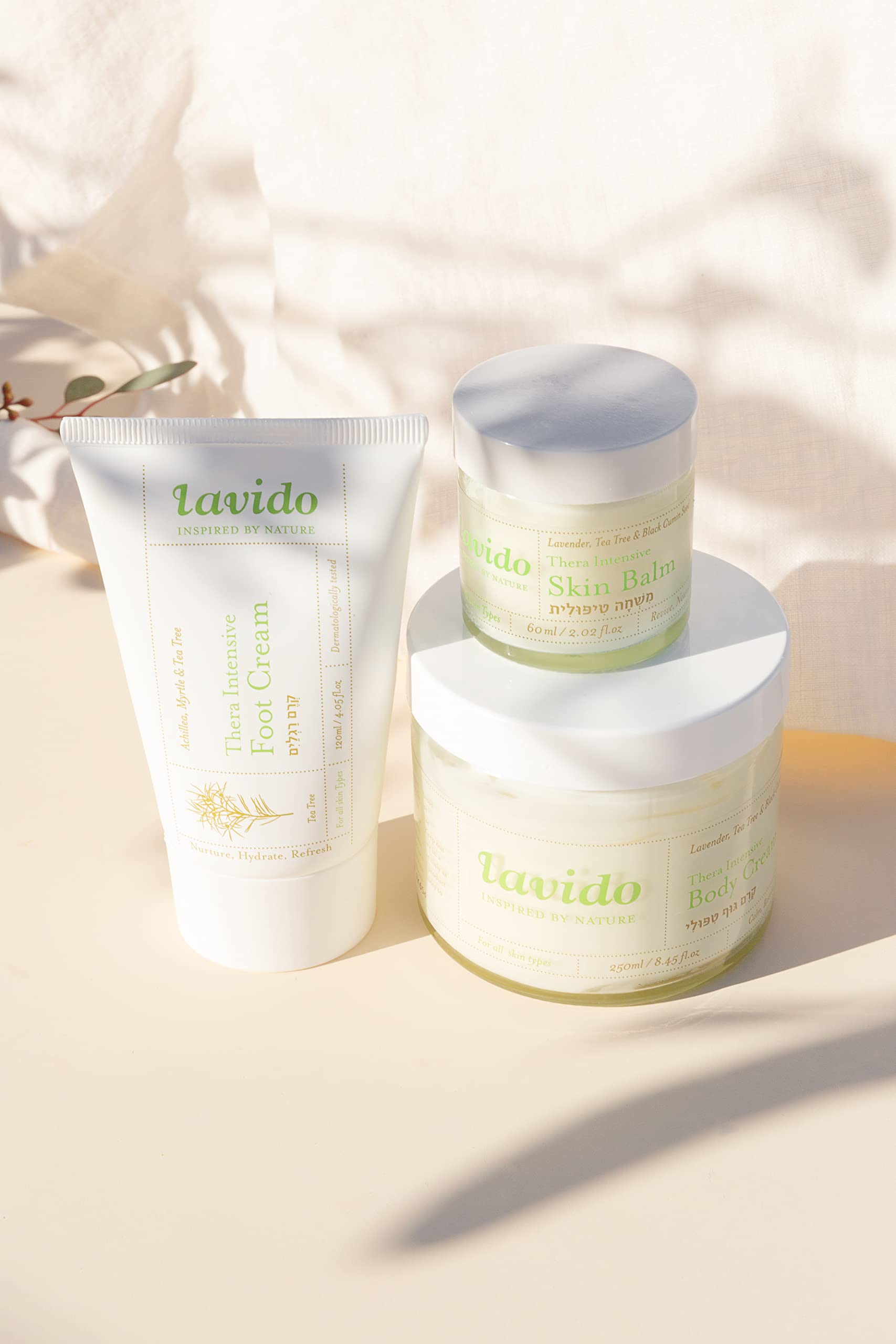 Lavido - Natural Thera Intensive Body Cream | Replenish, Nourish + Protect Dry, Sensitive Skin (8.45 oz | 250 ml)